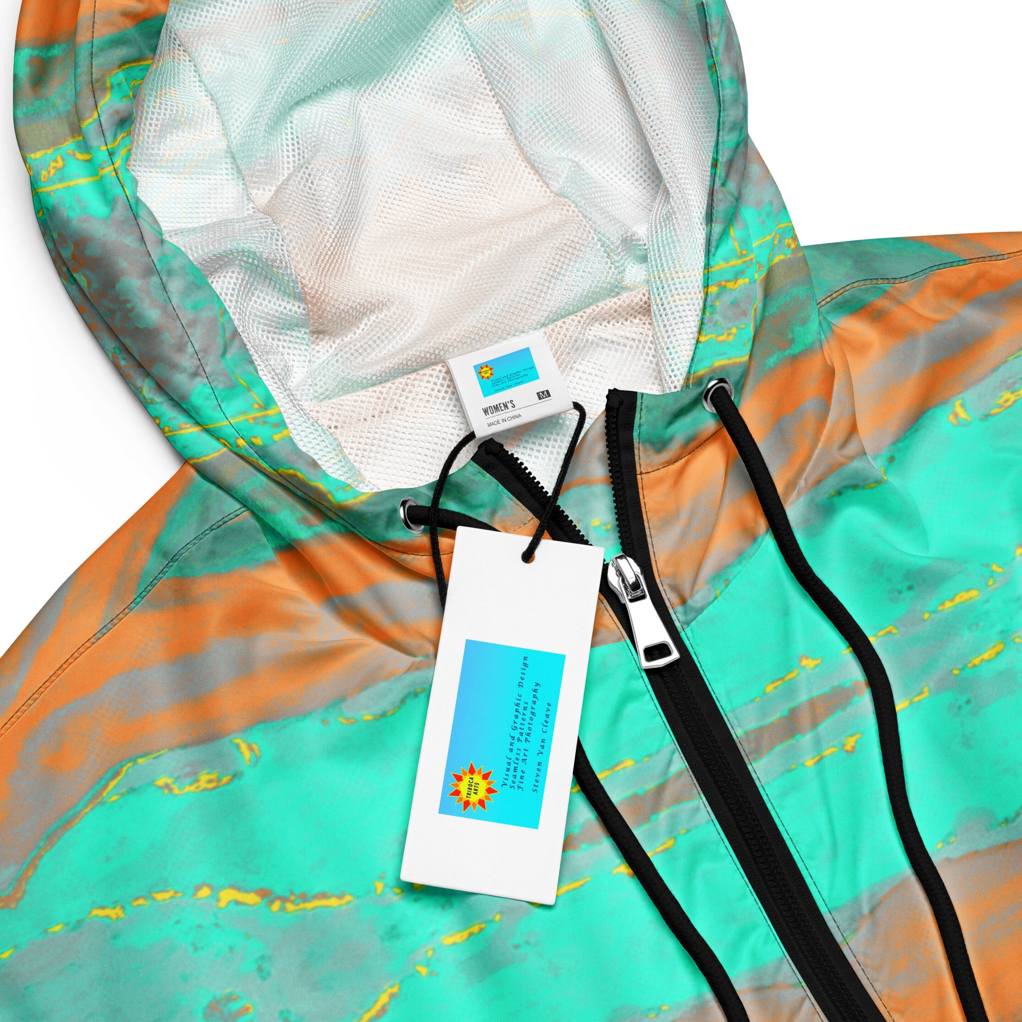 Gulf Shore Women's Cropped Windbreaker Triboca Arts