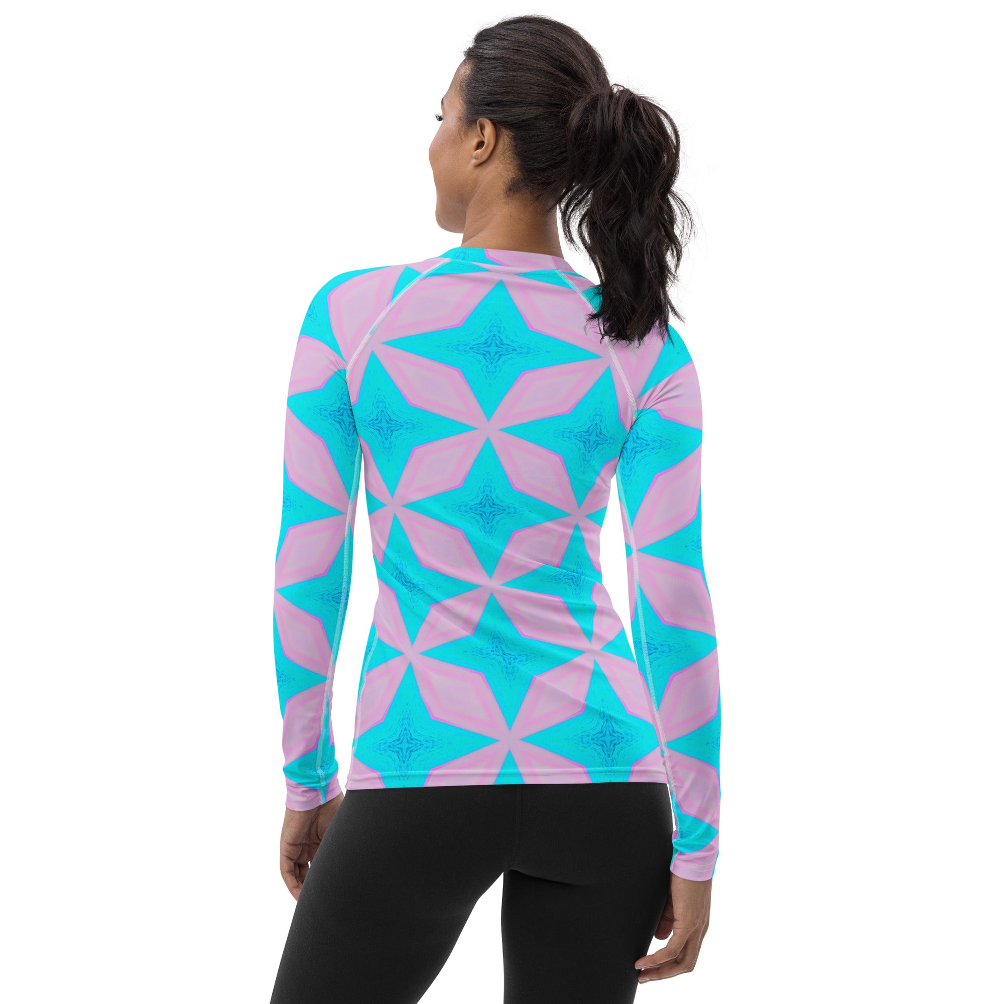 Point Aqua Women's Long-Sleeve Rash Guard Triboca Arts