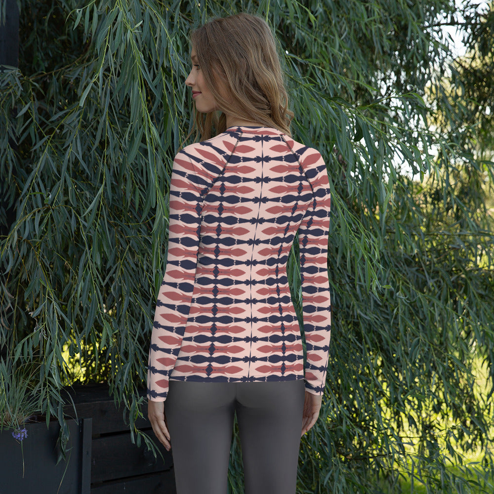 Gulf Shore Women's Long-Sleeve Rash Guard Triboca Arts