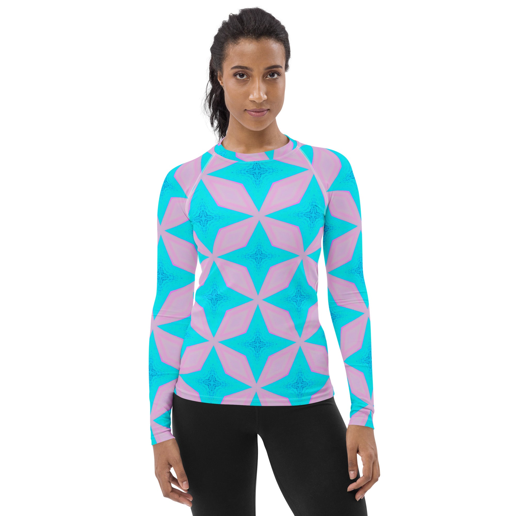 Point Aqua Women's Long-Sleeve Rash Guard Triboca Arts XS