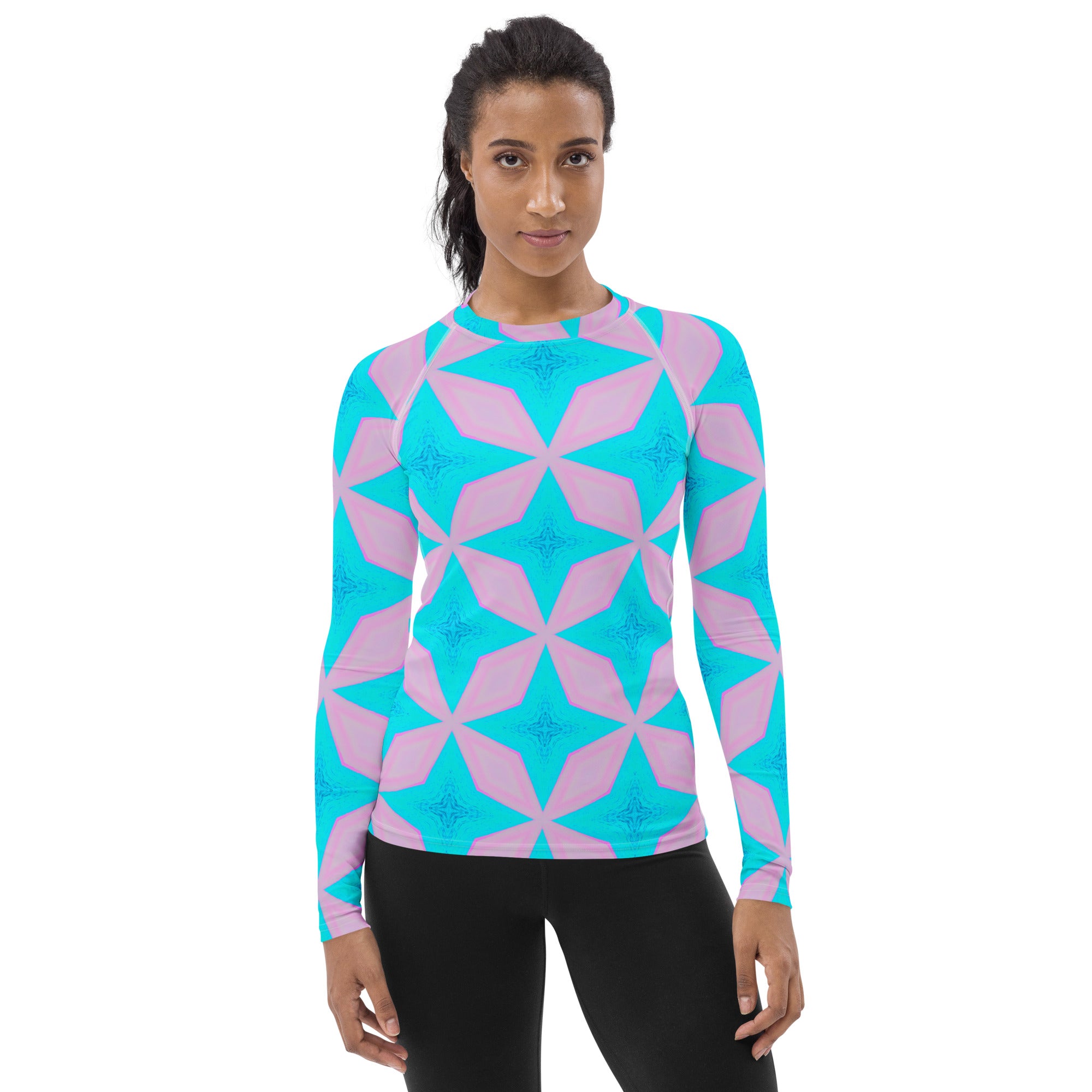 Point Aqua Women's Long-Sleeve Rash Guard Triboca Arts XS  