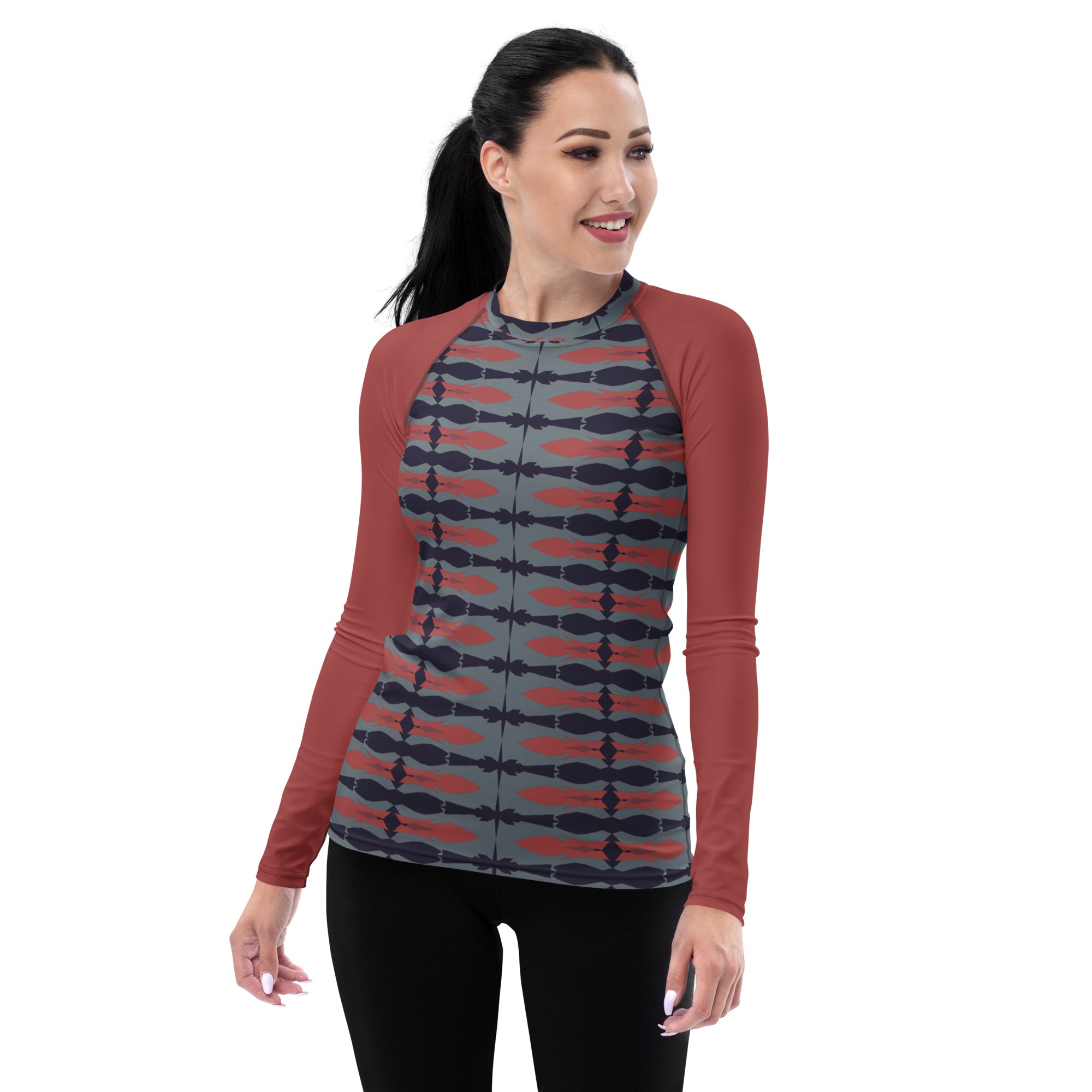 Gulf Shore Women's Long-Sleeve Rash Guard Triboca Arts XS