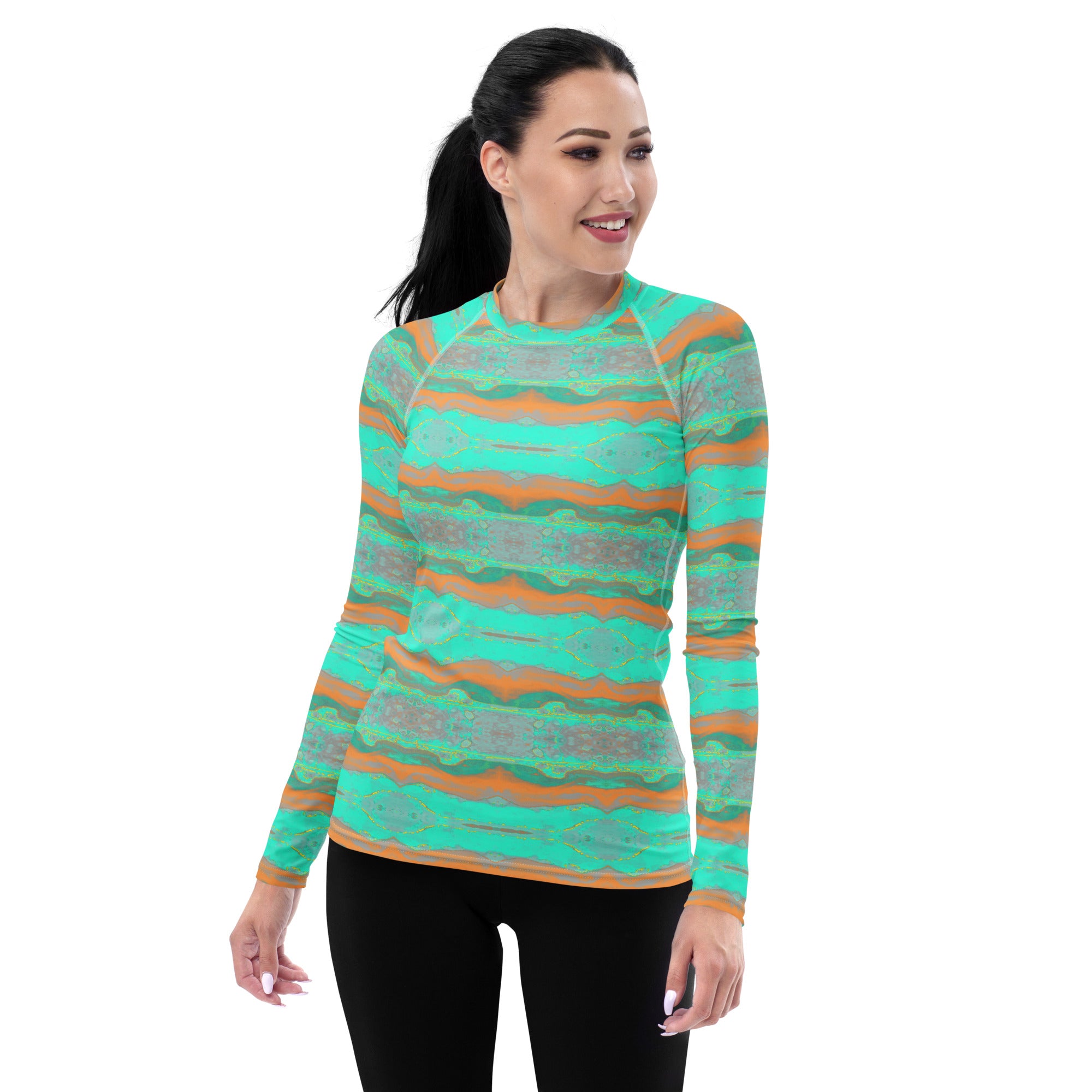 Gulf Shore Women's Long-Sleeve Rash Guard Triboca Arts XS