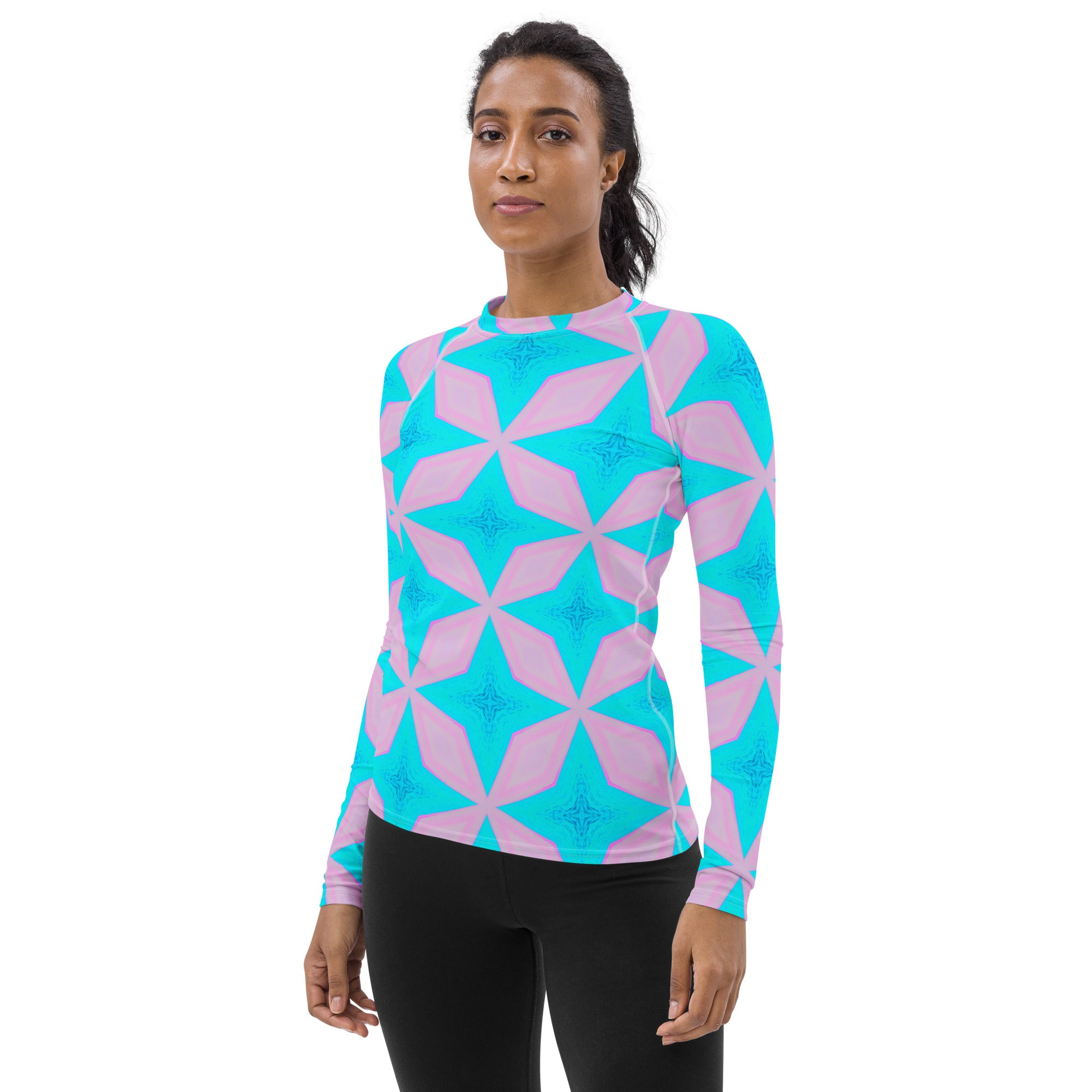 Point Aqua Women's Long-Sleeve Rash Guard Triboca Arts