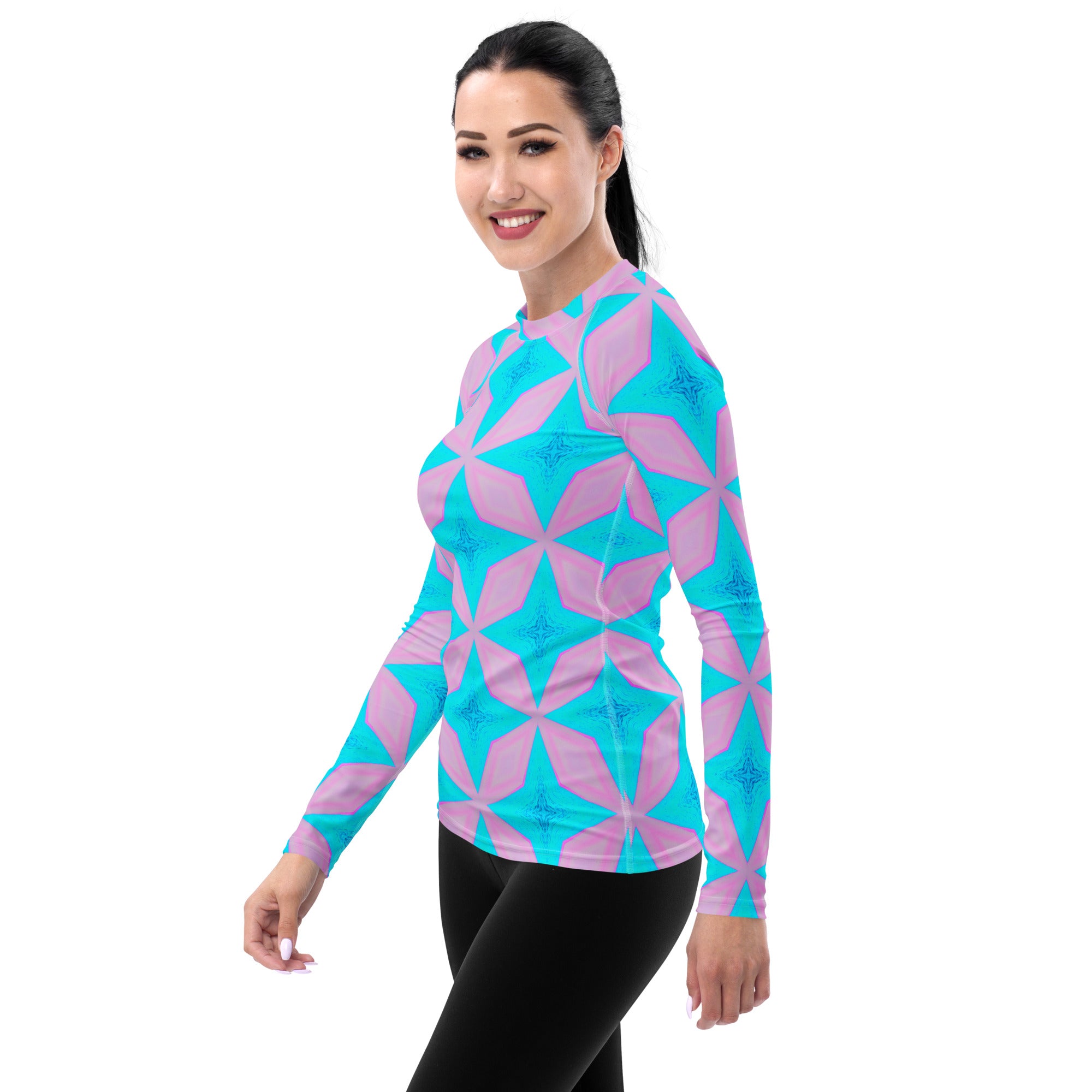 Point Aqua Women's Long-Sleeve Rash Guard Triboca Arts