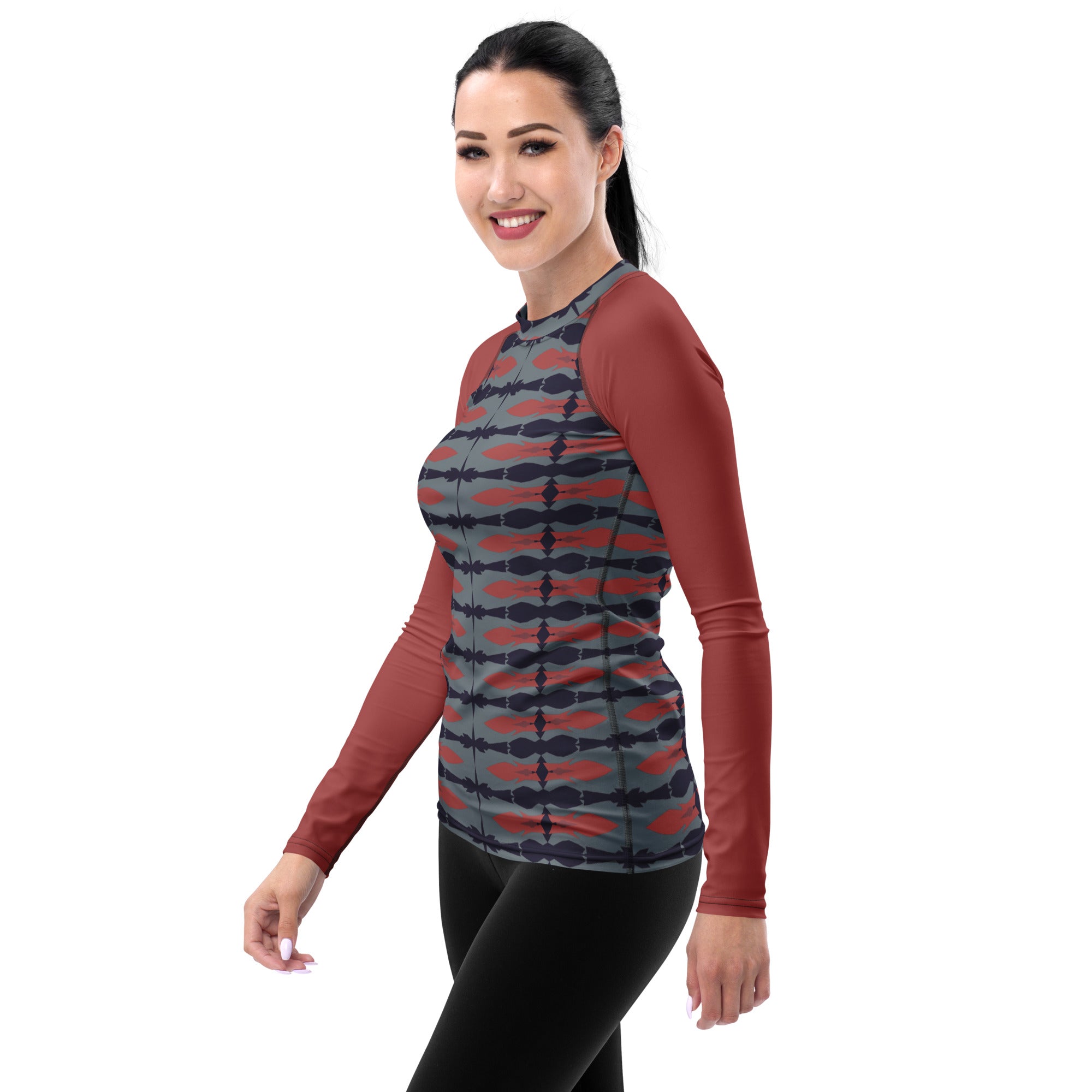Gulf Shore Women's Long-Sleeve Rash Guard Triboca Arts
