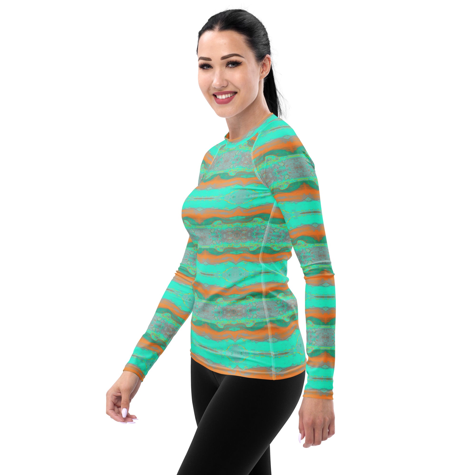 Gulf Shore Women's Long-Sleeve Rash Guard Triboca Arts