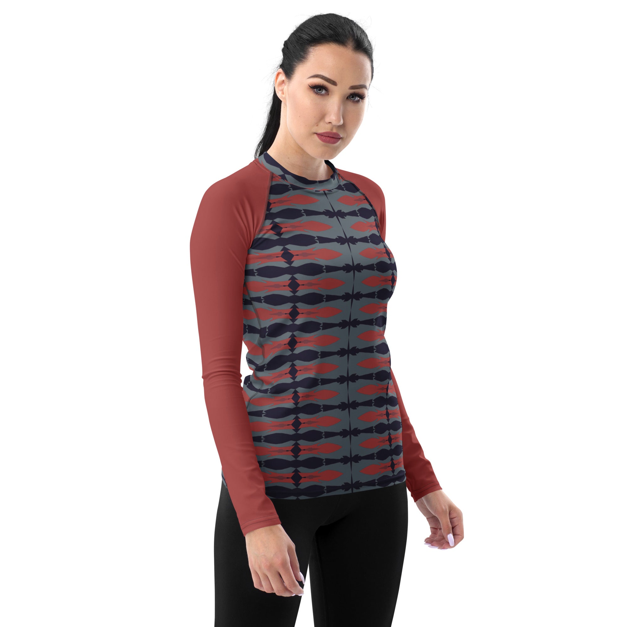 Gulf Shore Women's Long-Sleeve Rash Guard Triboca Arts