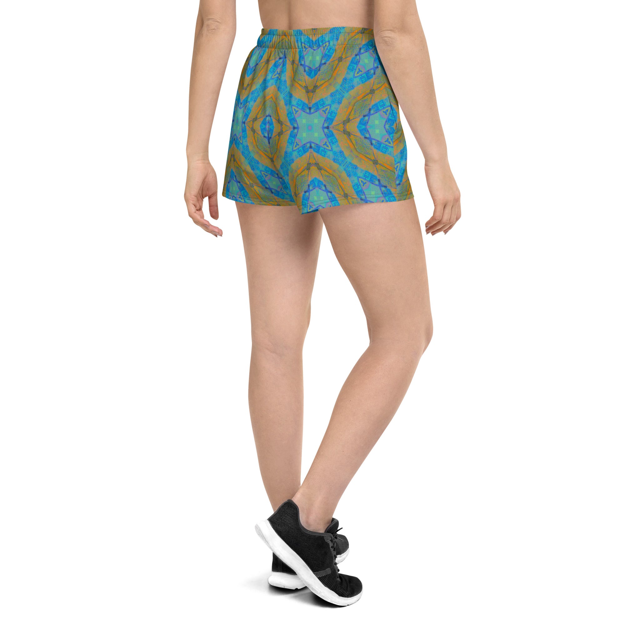 Texas Turquoise Women’s Eco-Friendly Athletic Shorts Triboca Arts