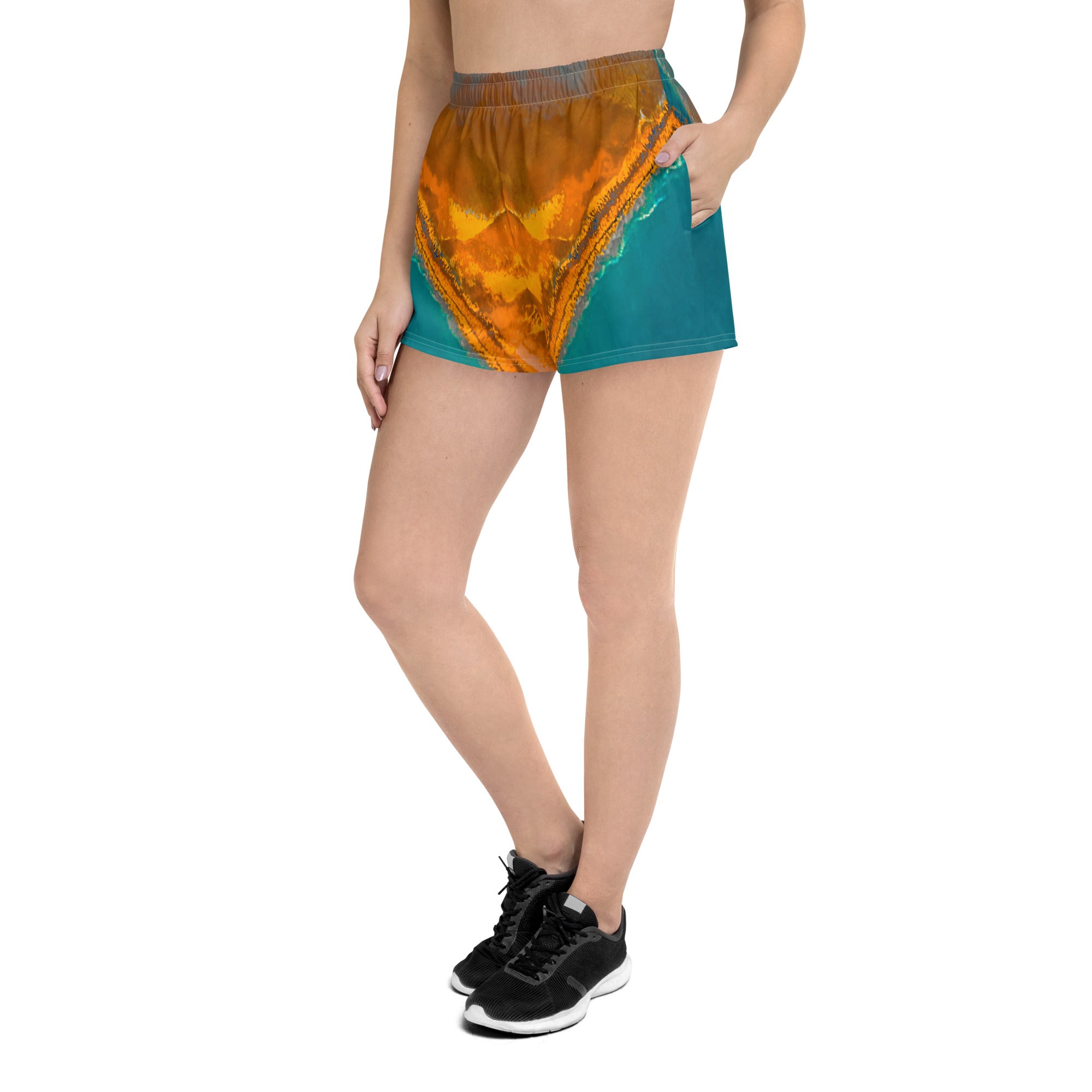 Bay Jetties Women's Eco-Friendly Athletic Shorts Triboca Arts