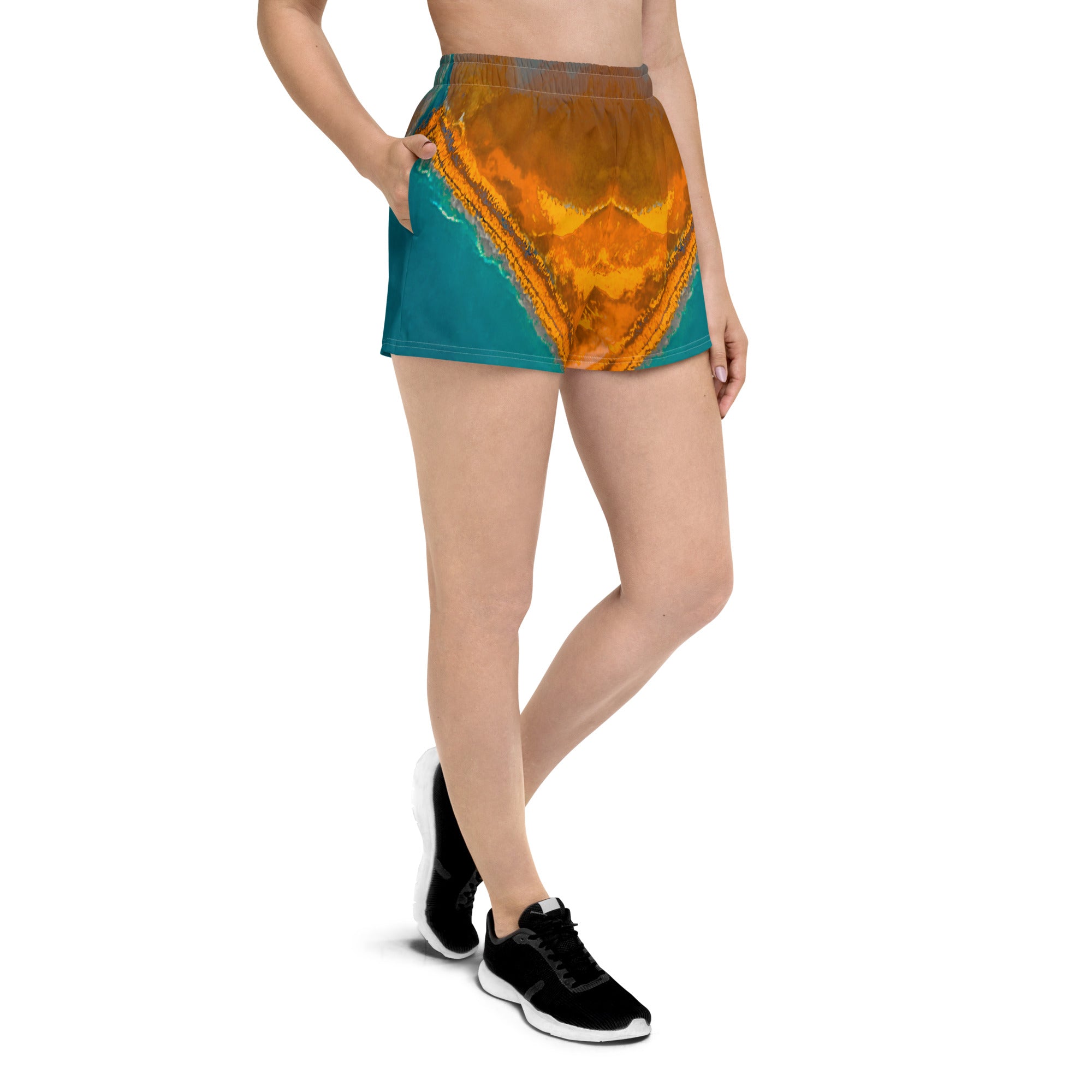 Bay Jetties Women's Eco-Friendly Athletic Shorts Triboca Arts