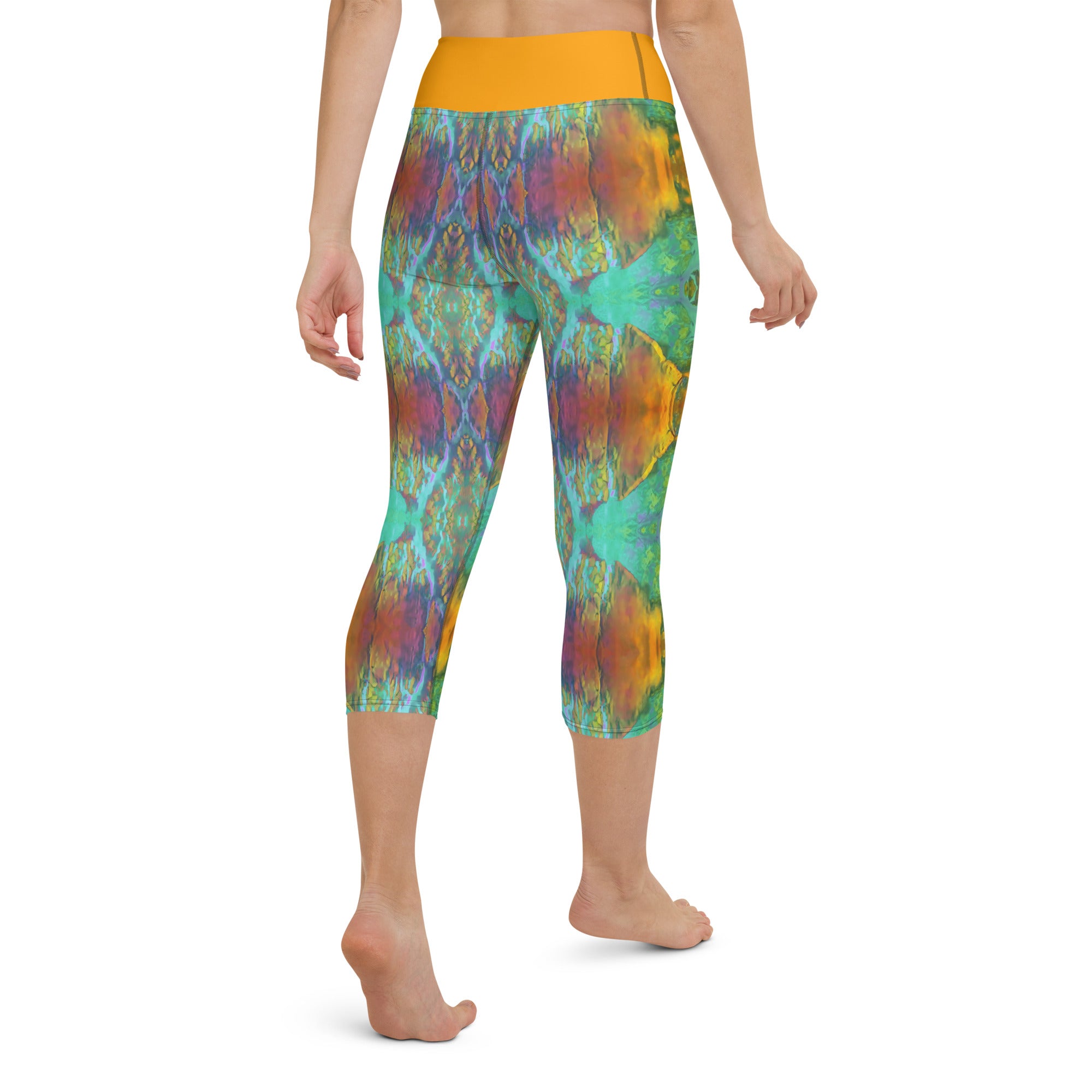 Gold Canyon Yoga Capri Leggings Triboca Arts   