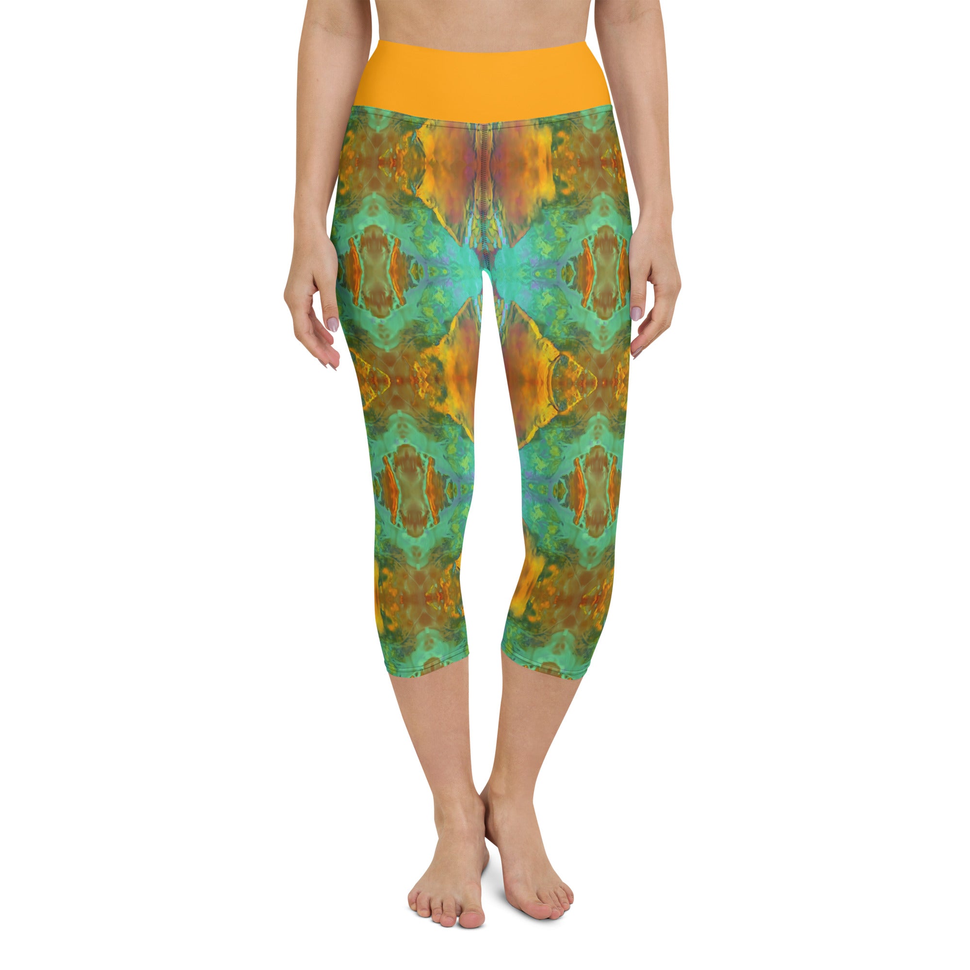 Gold Canyon Yoga Capri Leggings Triboca Arts XS  