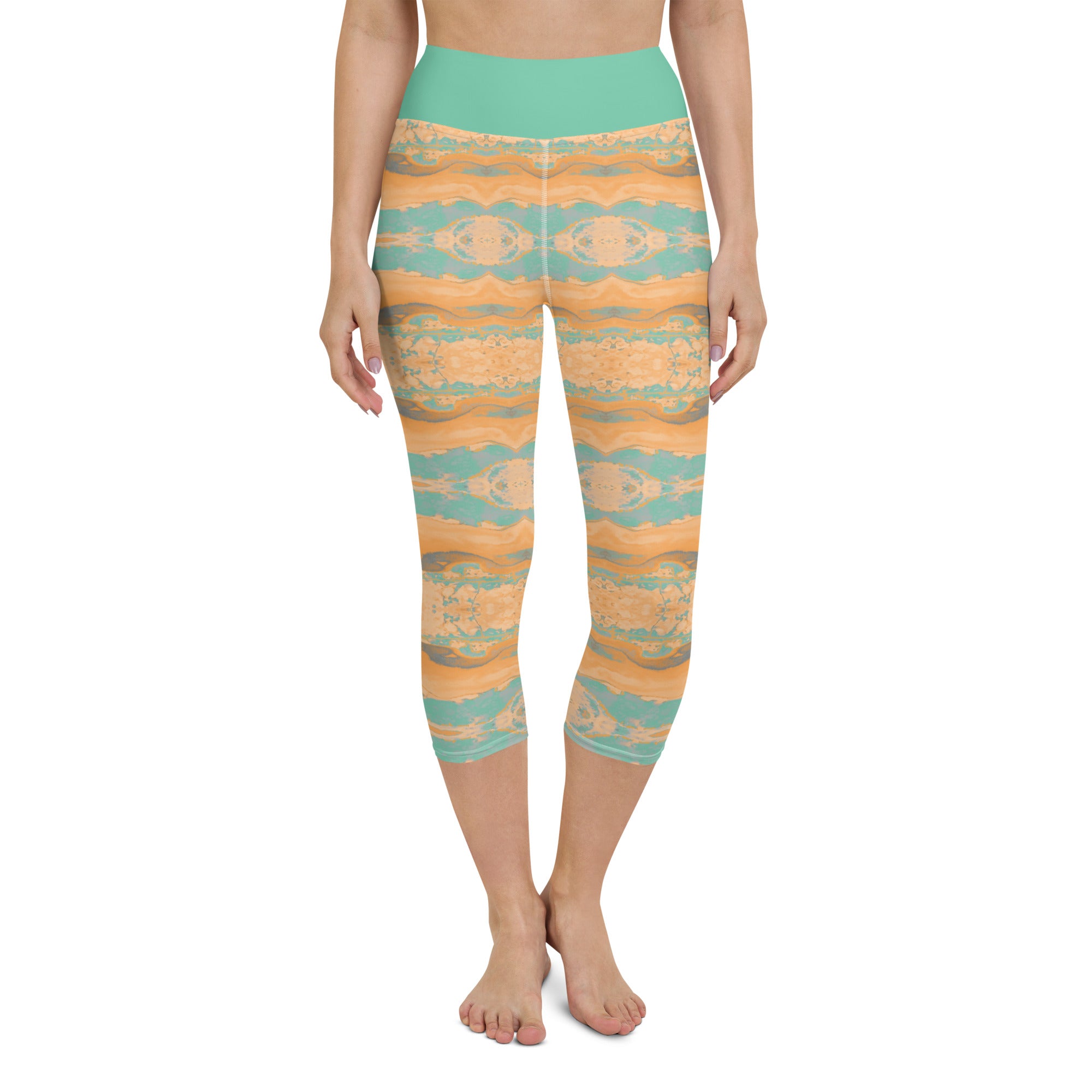 Gulf Shore Yoga Capri Leggings Triboca Arts XS
