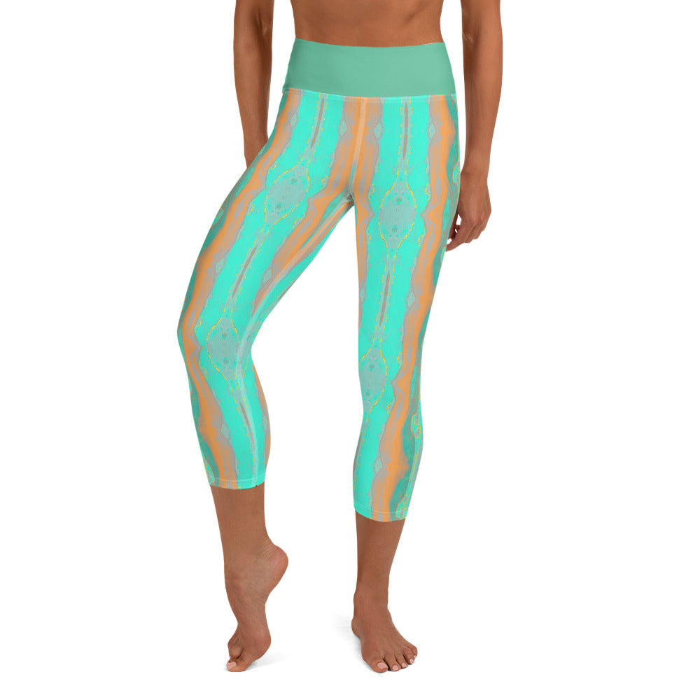 Gulf Shore Yoga Capri Leggings Triboca Arts XS
