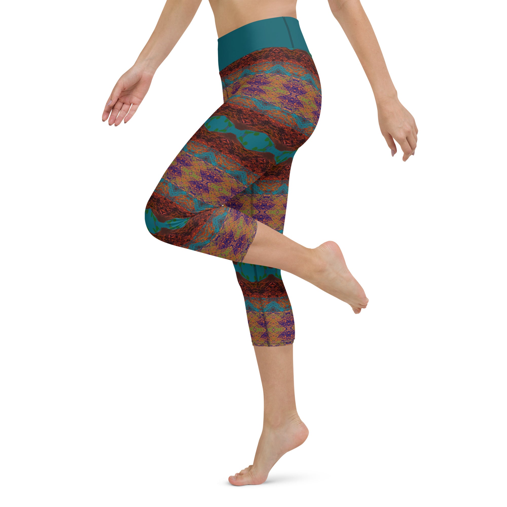 Gaviota Canyon Yoga Capri Leggings Triboca Arts
