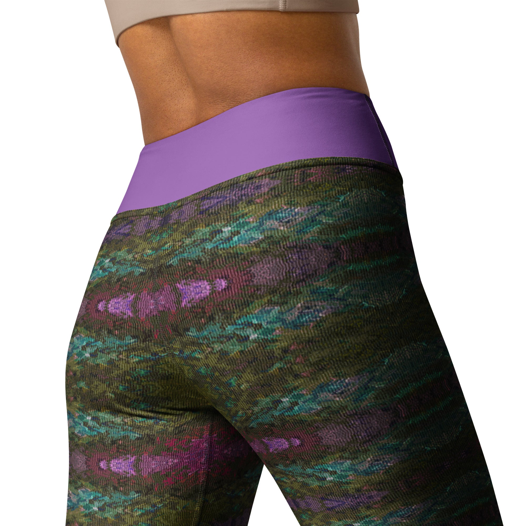 Prismatic Canvas Yoga Leggings Triboca Arts