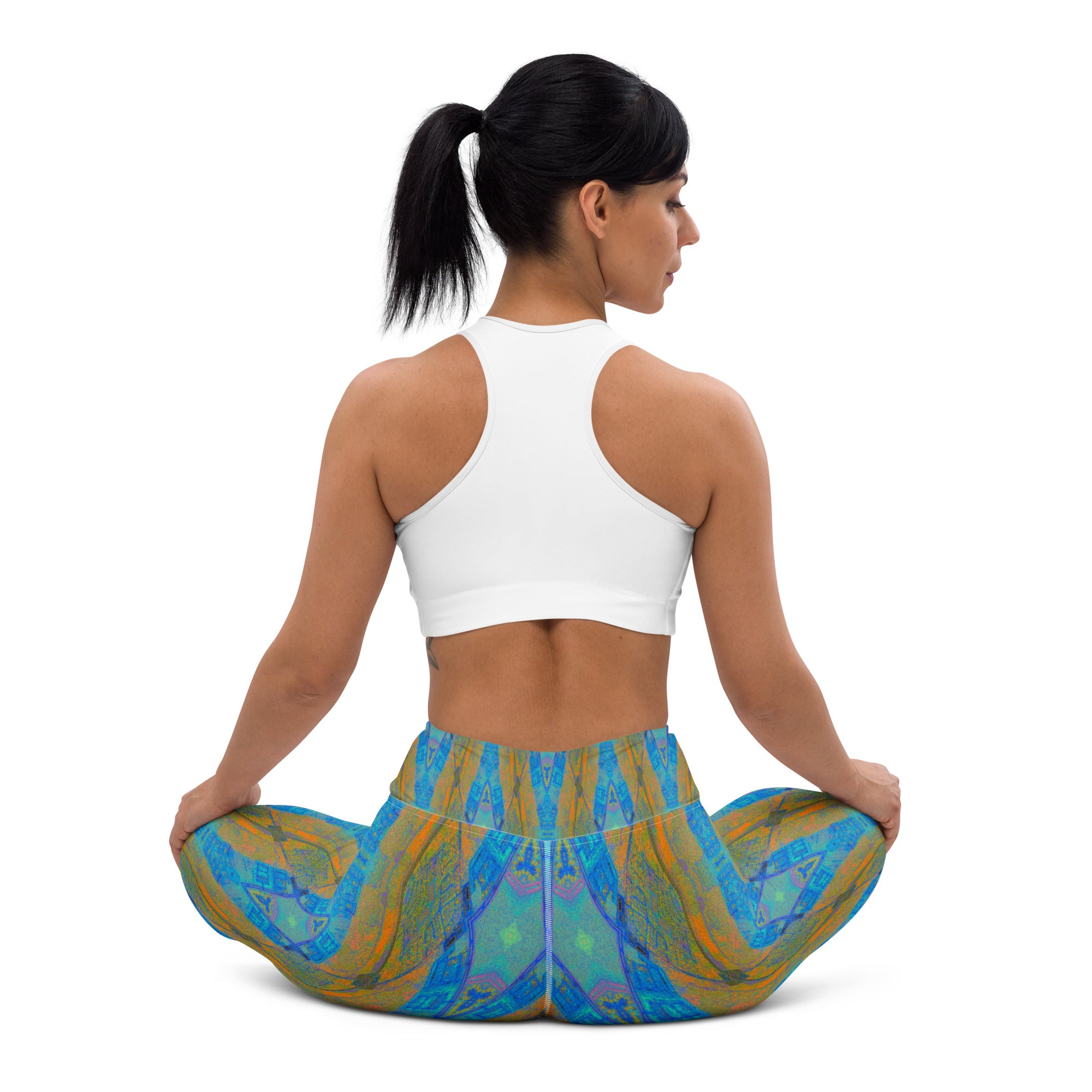 Texas Turquoise Yoga Leggings Triboca Arts