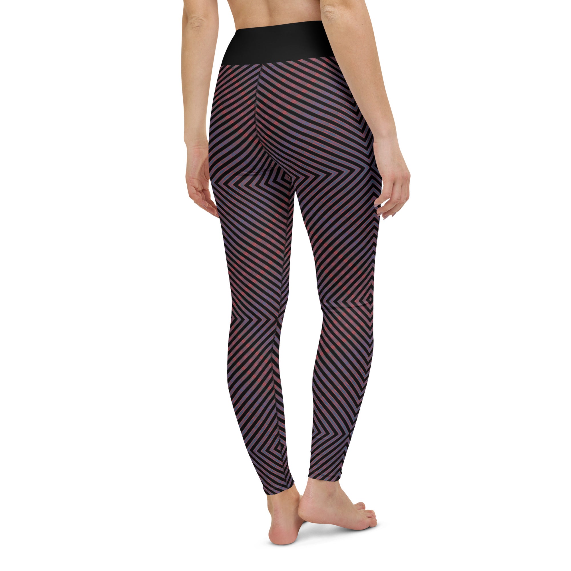Salmon Reef Yoga Leggings Triboca Arts