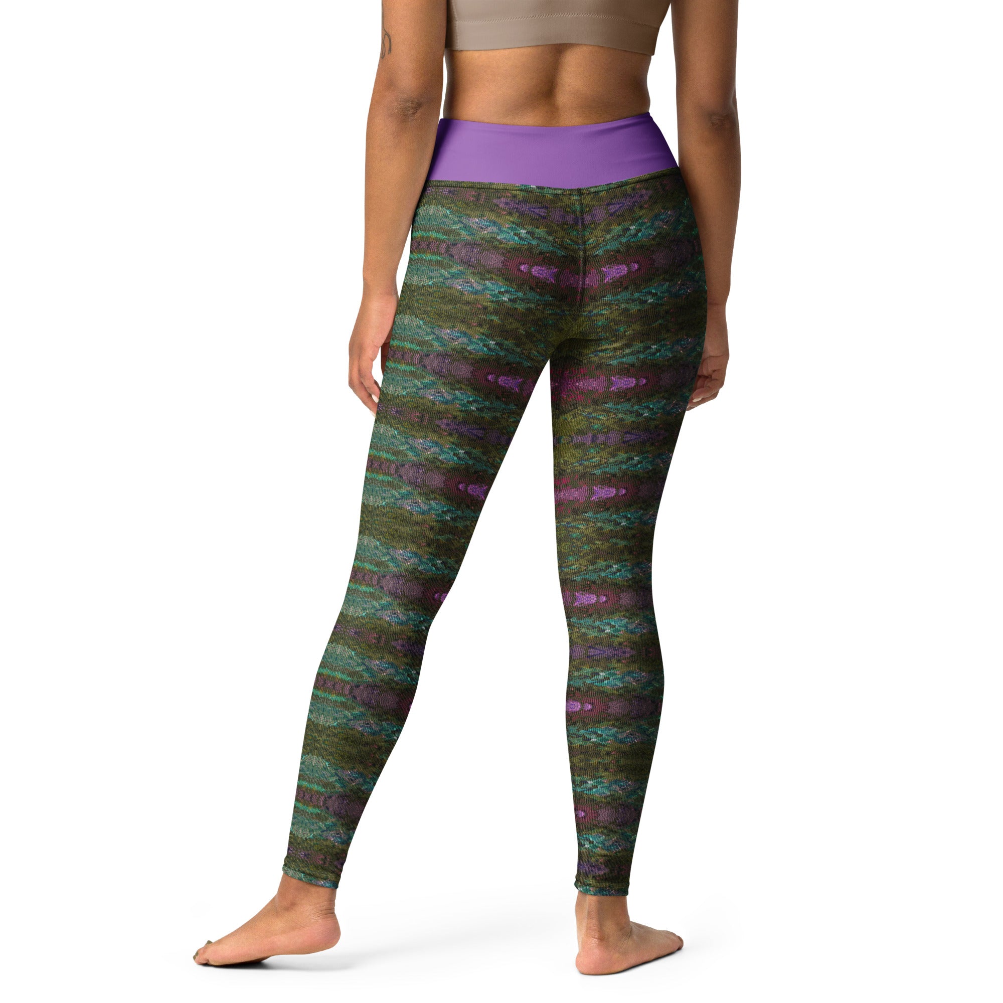 Prismatic Canvas Yoga Leggings Triboca Arts