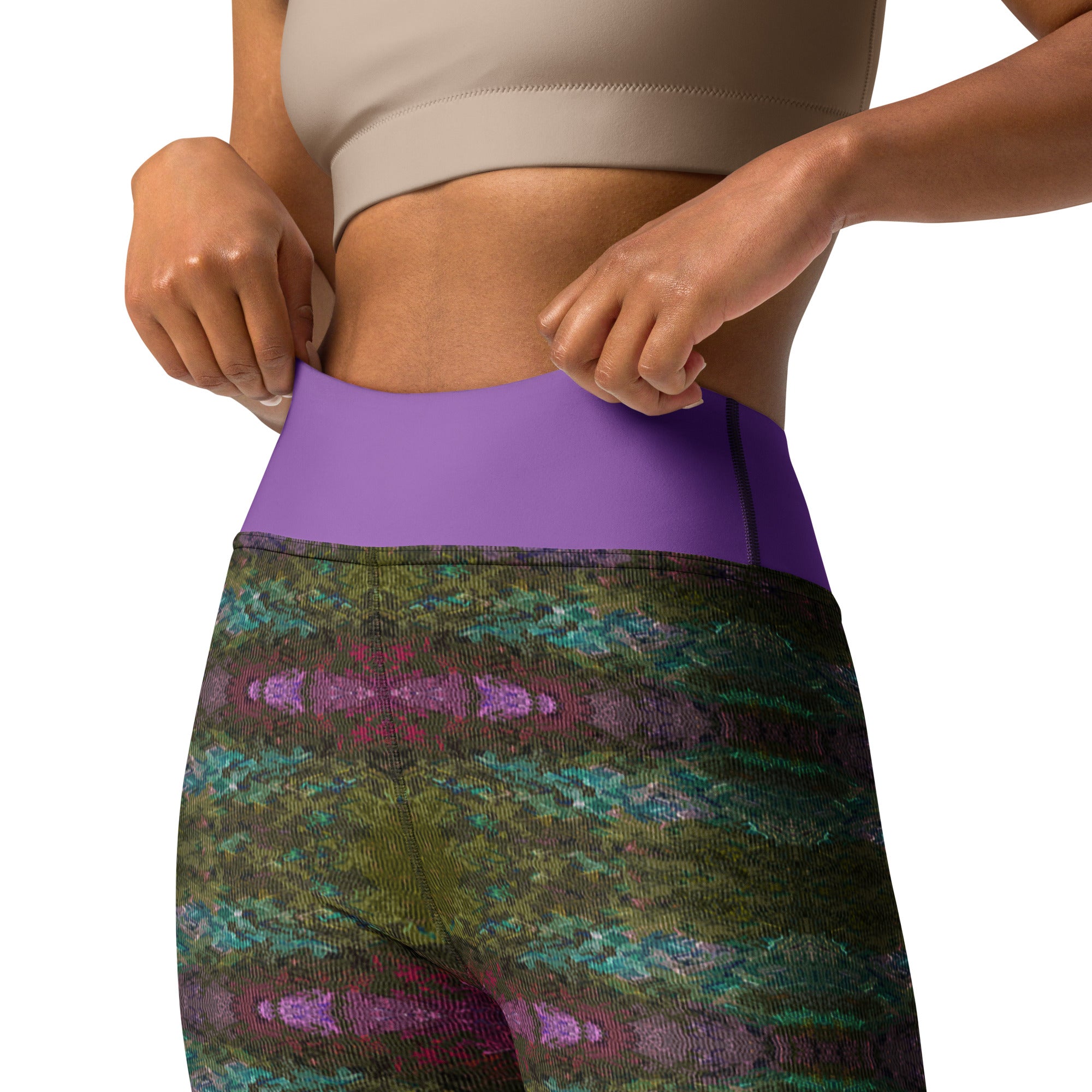 Prismatic Canvas Yoga Leggings Triboca Arts