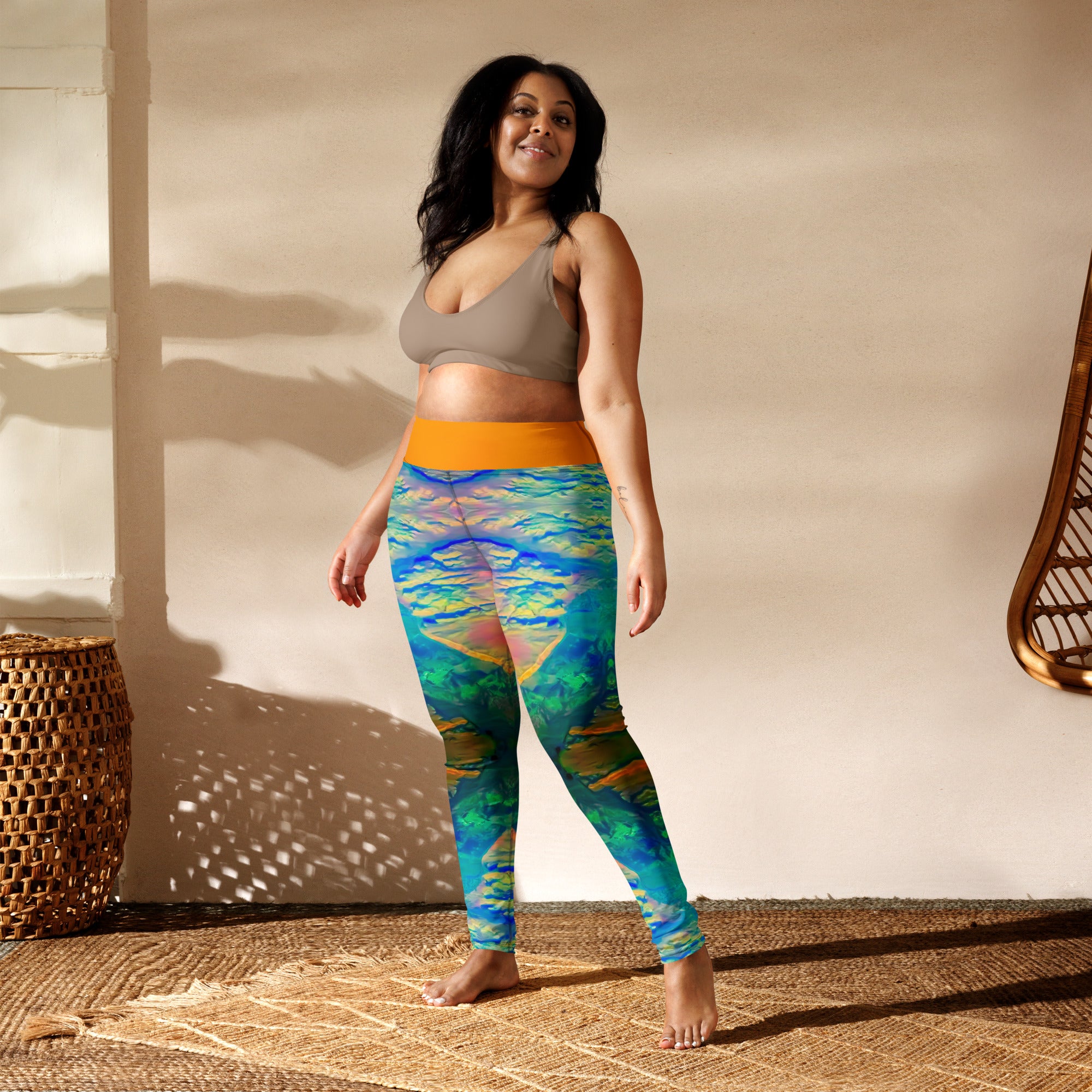 Gold Canyon Yoga Leggings Triboca Arts XS  