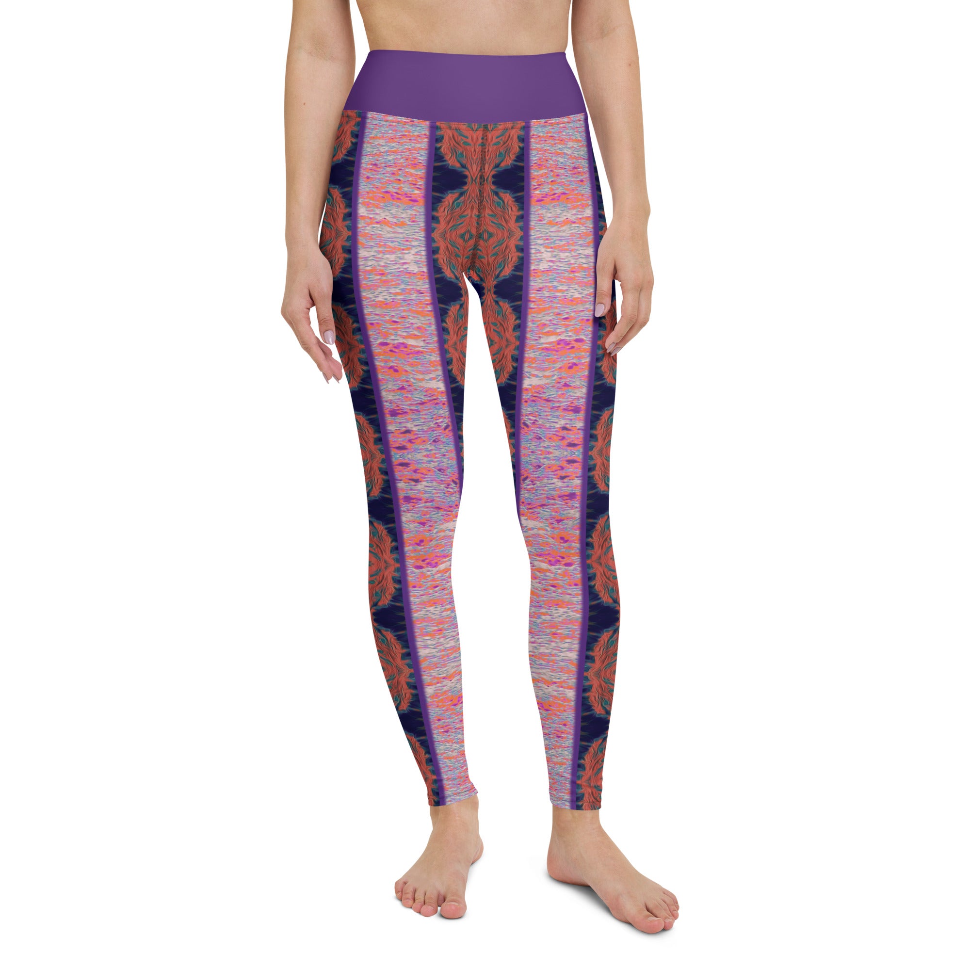 Salmon Reef Yoga Leggings Triboca Arts XS