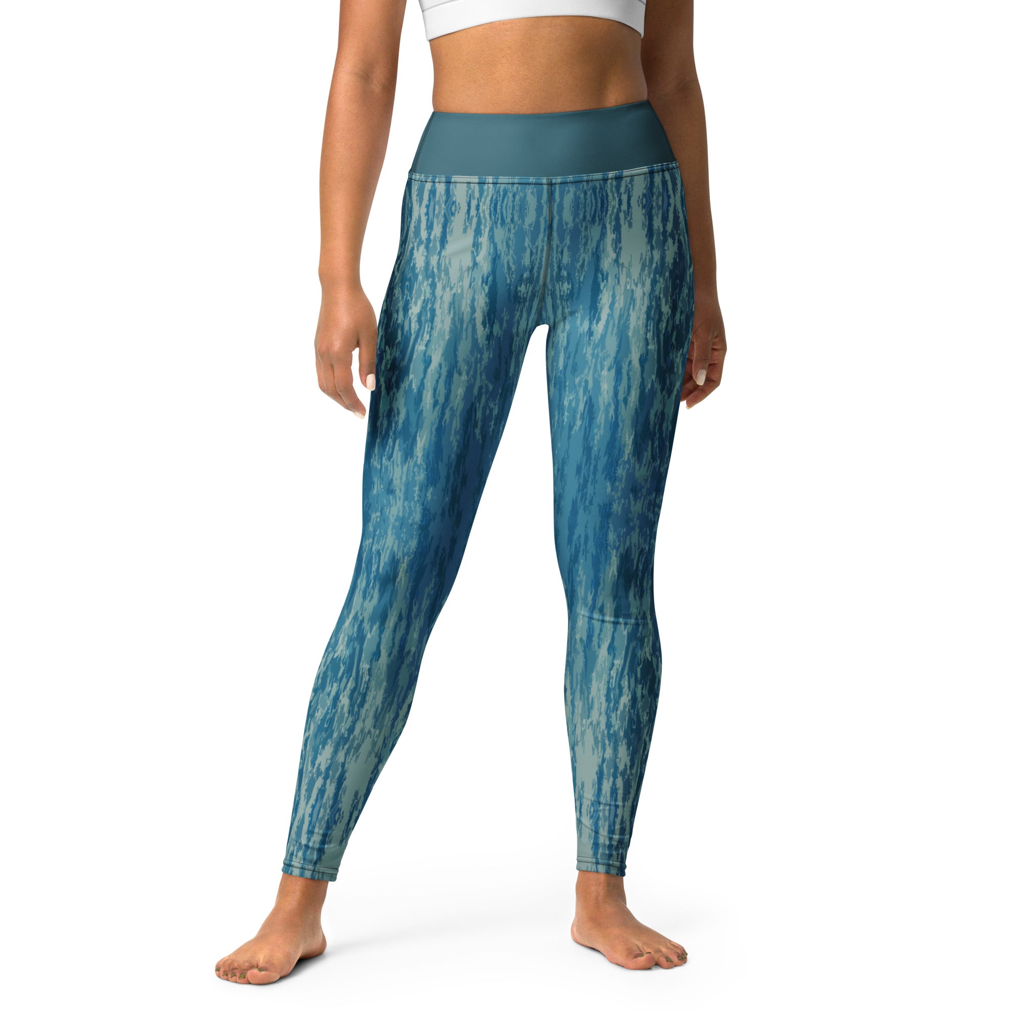 Salmon Reef Yoga Leggings Triboca Arts XS