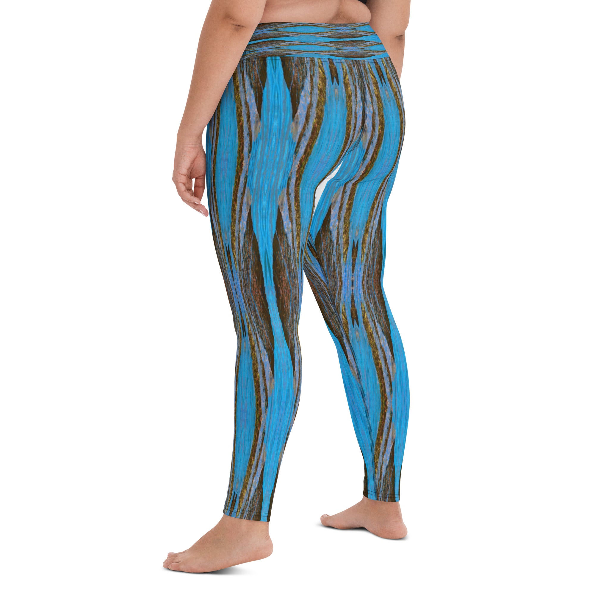 Monterey Azul Yoga Leggings Triboca Arts