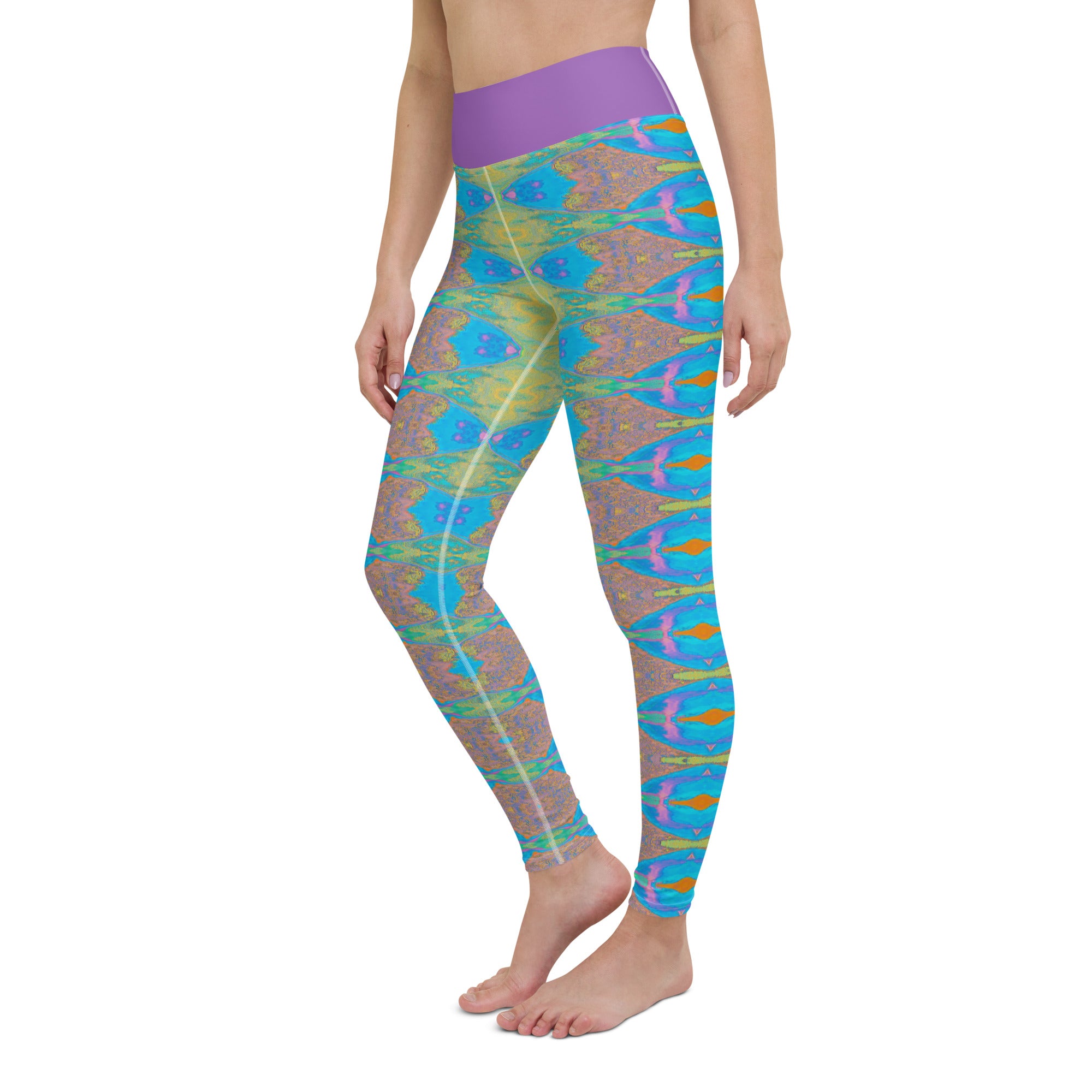 St Charles Bay Estuarine Yoga Leggings Triboca Arts