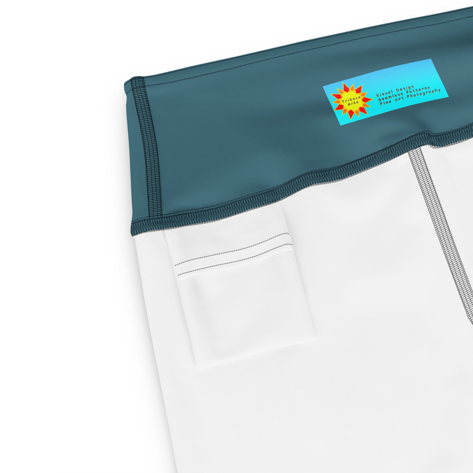 Salmon Reef Yoga Leggings Triboca Arts