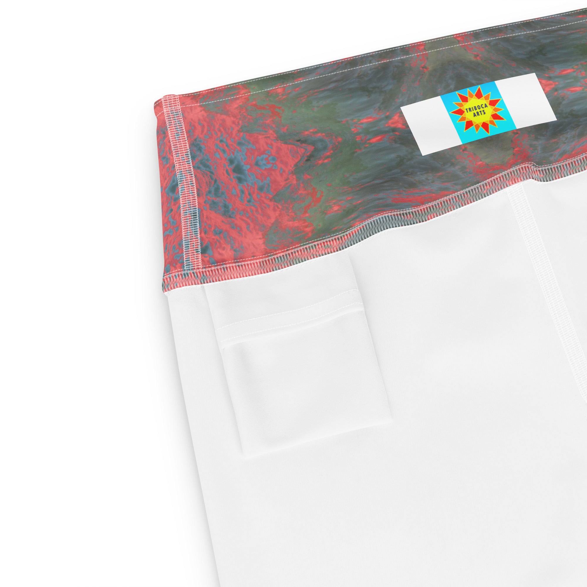 Salmon Reef Yoga Leggings Triboca Arts