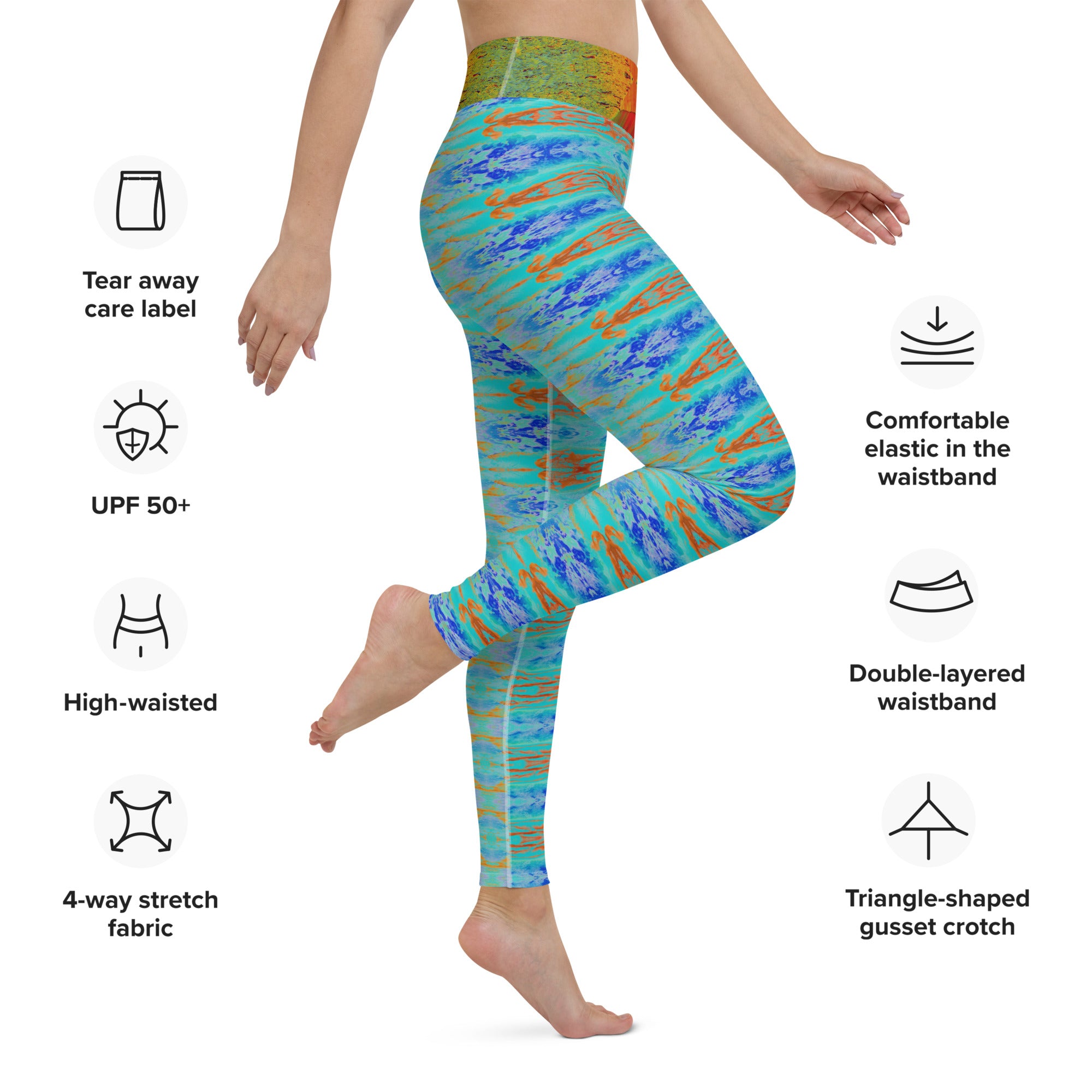 Micro Shorebreak Yoga Leggings Triboca Arts
