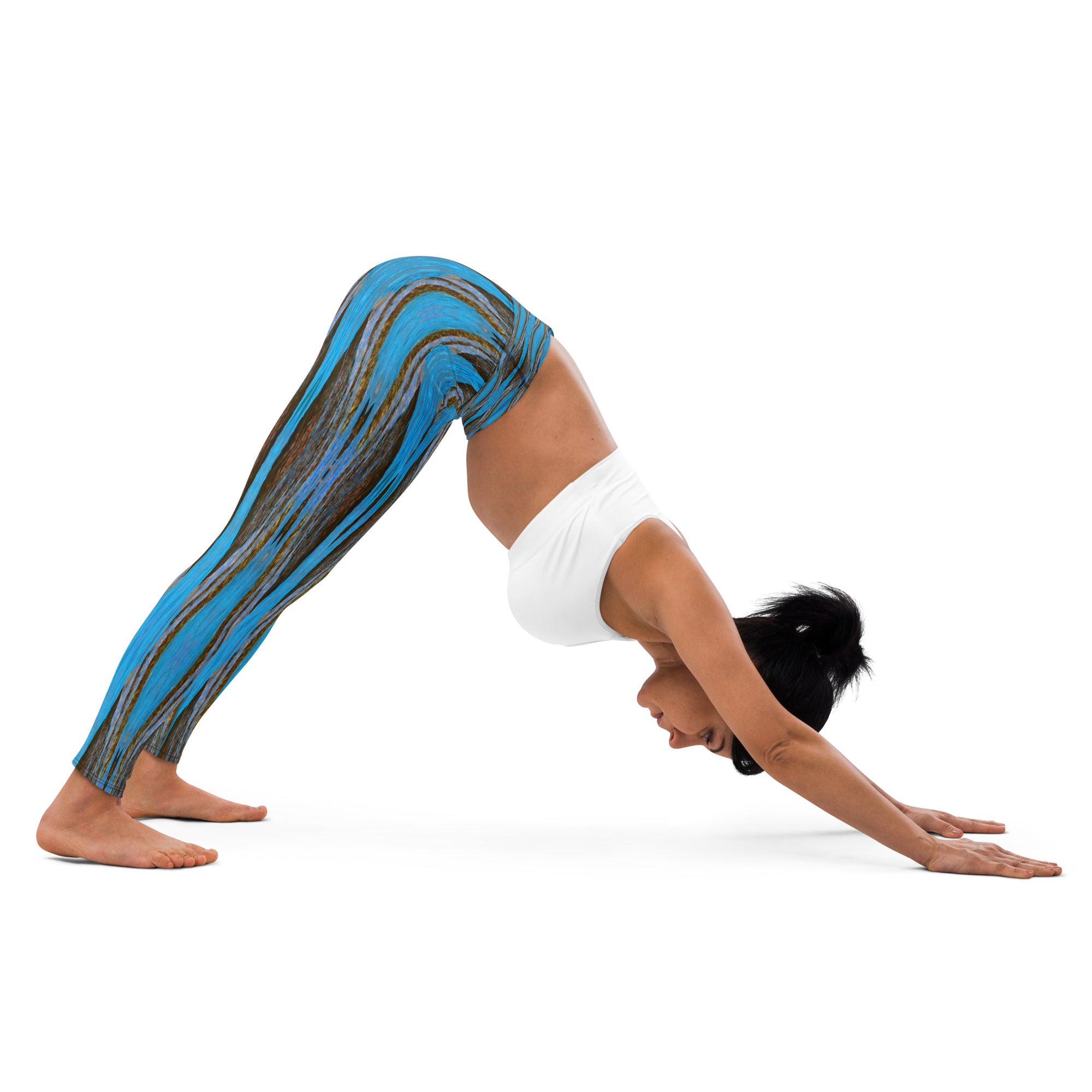 Monterey Azul Yoga Leggings Triboca Arts