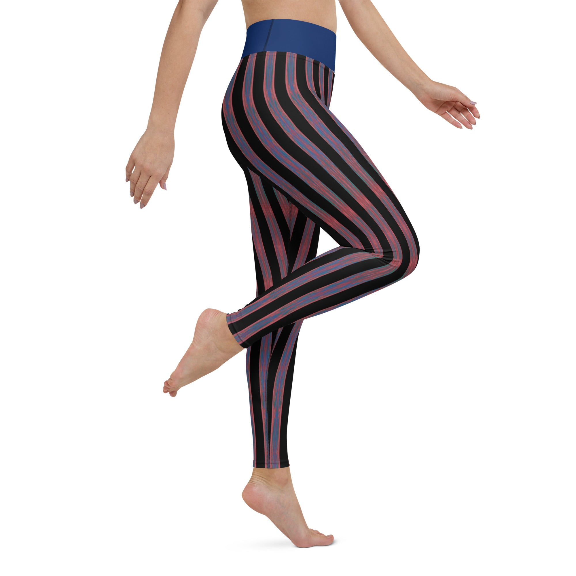 Salmon Reef Yoga Leggings Triboca Arts
