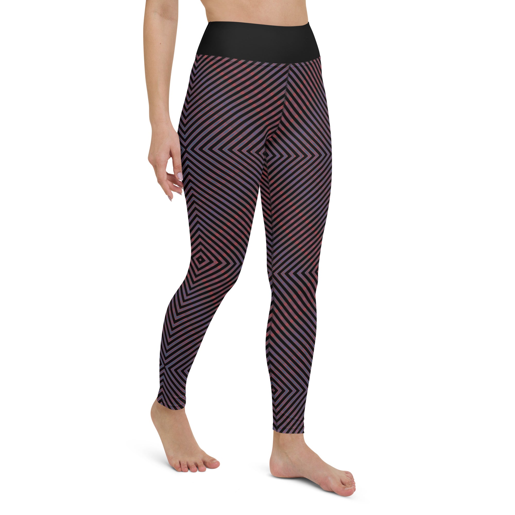 Salmon Reef Yoga Leggings Triboca Arts