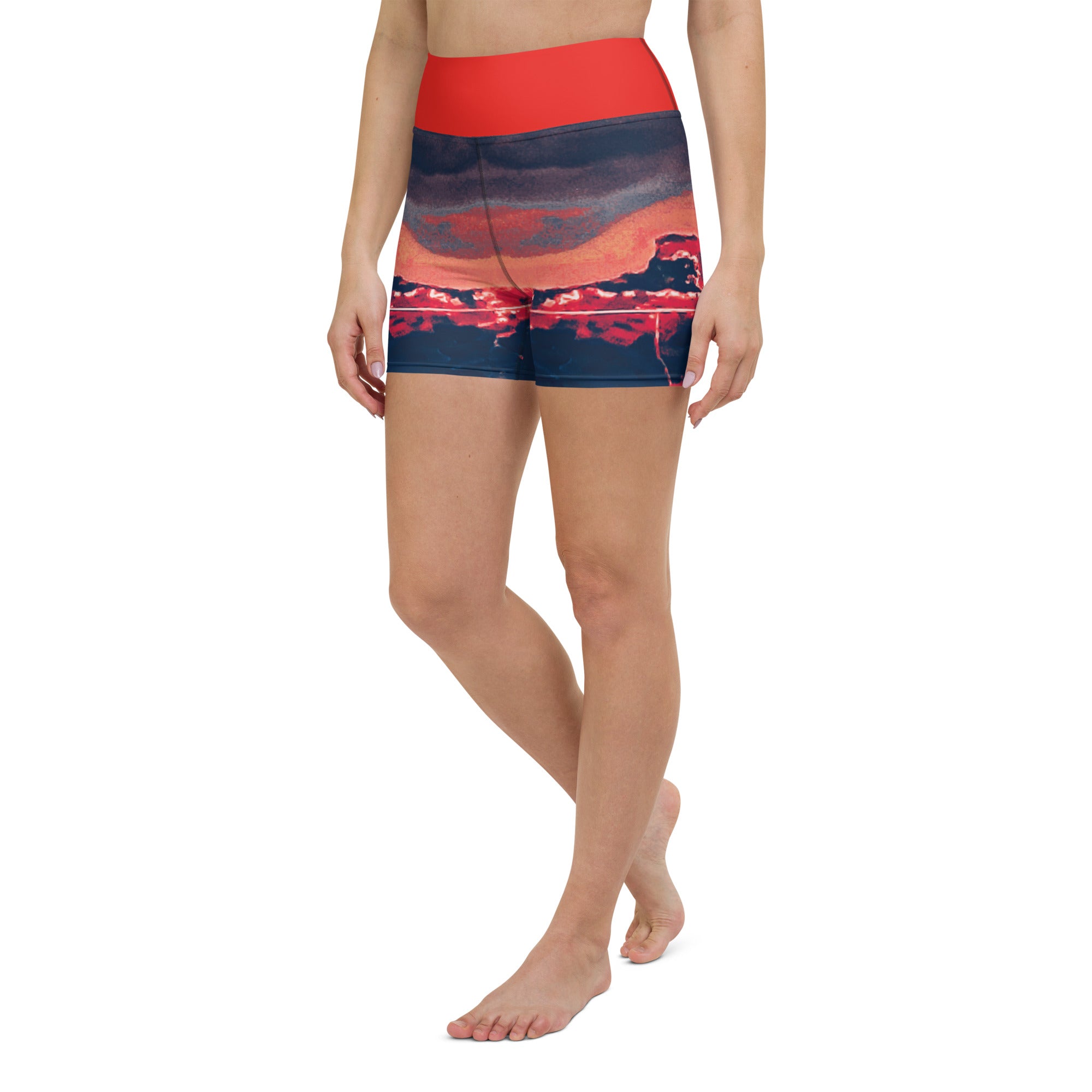 Gulf Shore Yoga Shorts Triboca Arts