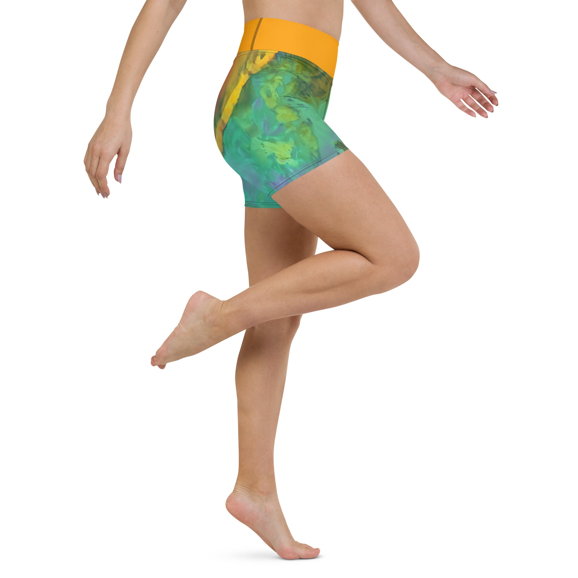 Gold Canyon Yoga Shorts Triboca Arts
