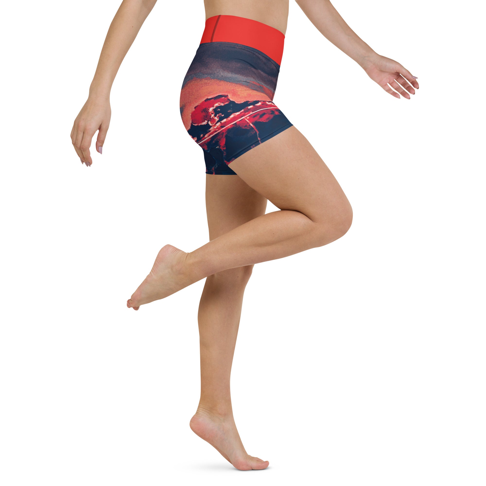 Gulf Shore Yoga Shorts Triboca Arts