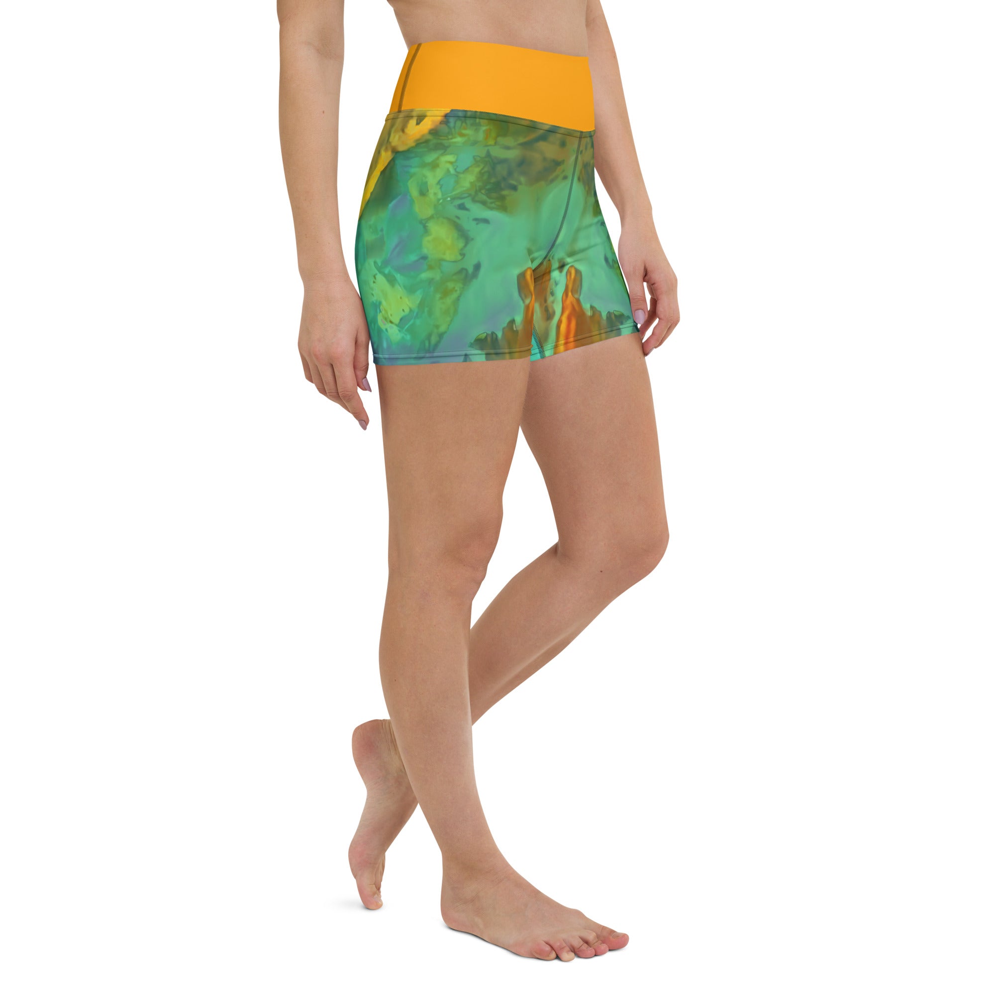 Gold Canyon Yoga Shorts Triboca Arts