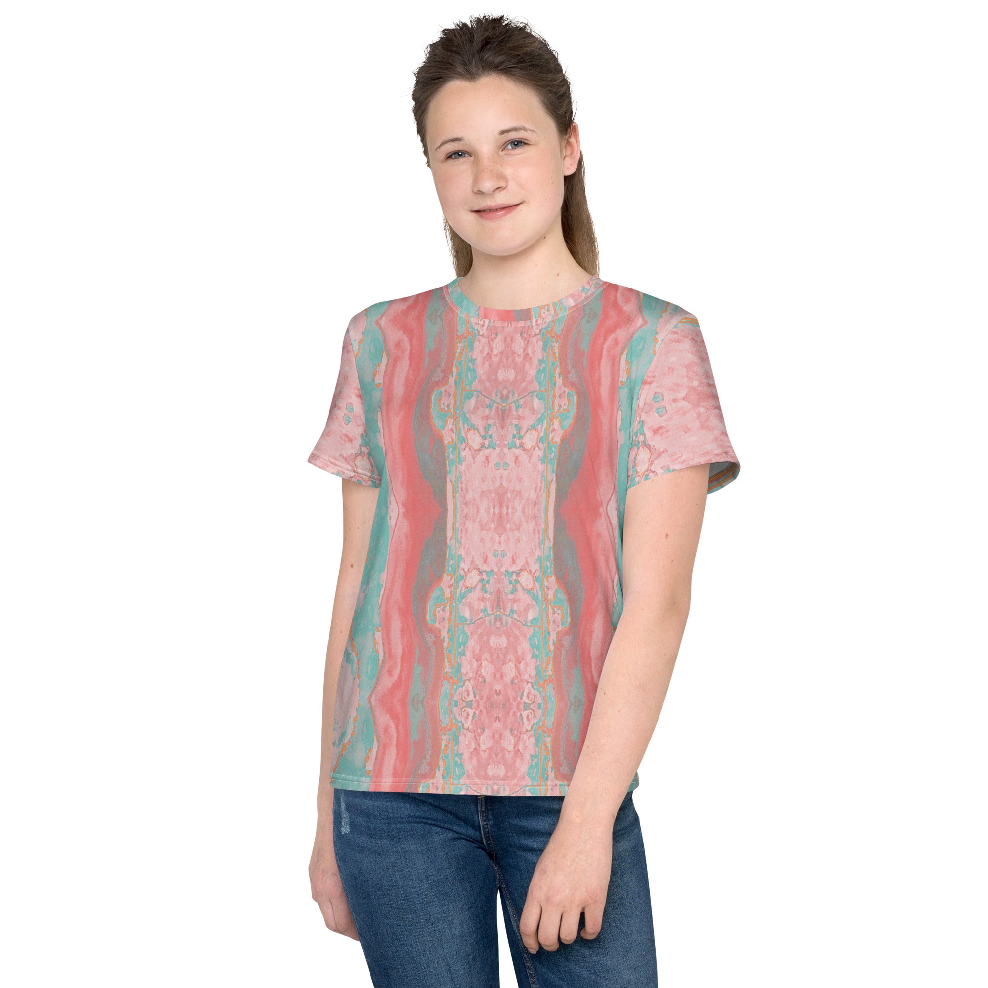 Gulf Shore Young Women's Crew Neck T-Shirt Triboca Arts 8