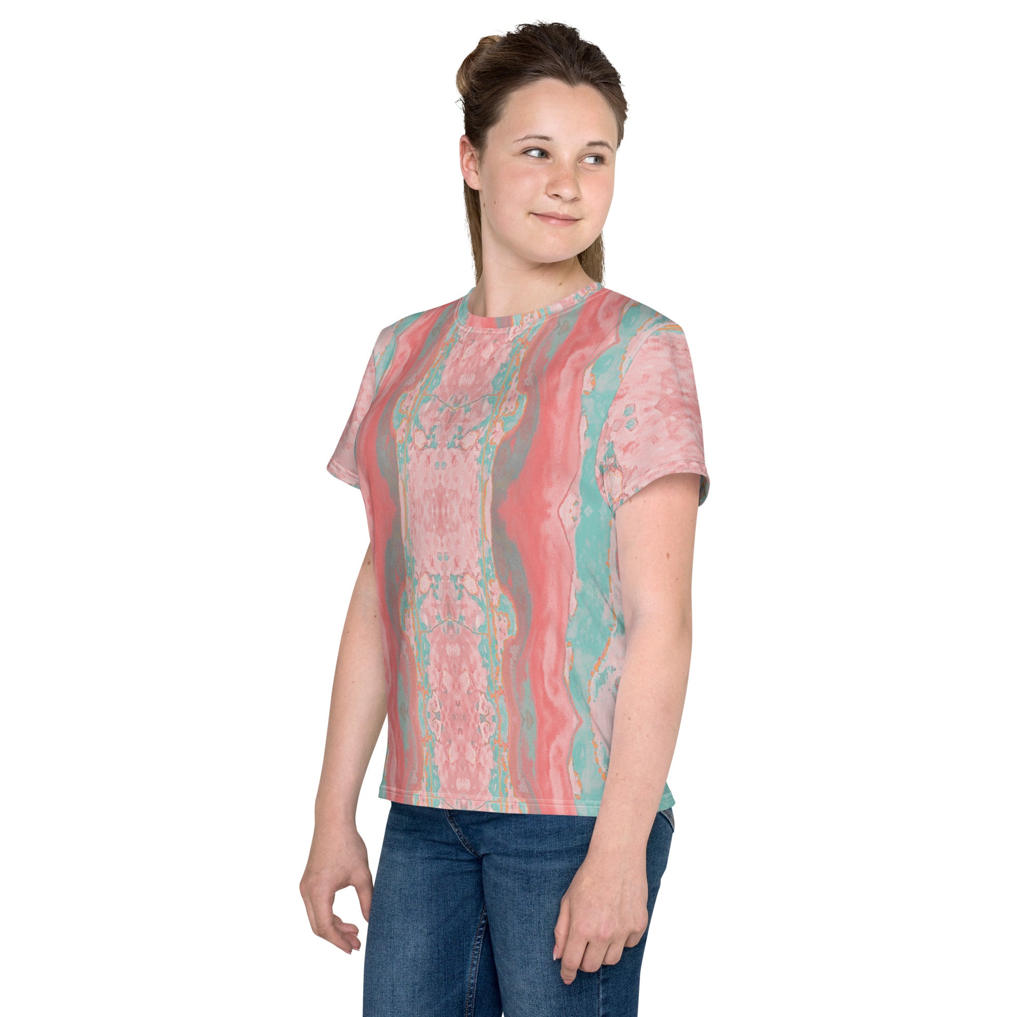 Gulf Shore Young Women's Crew Neck T-Shirt Triboca Arts
