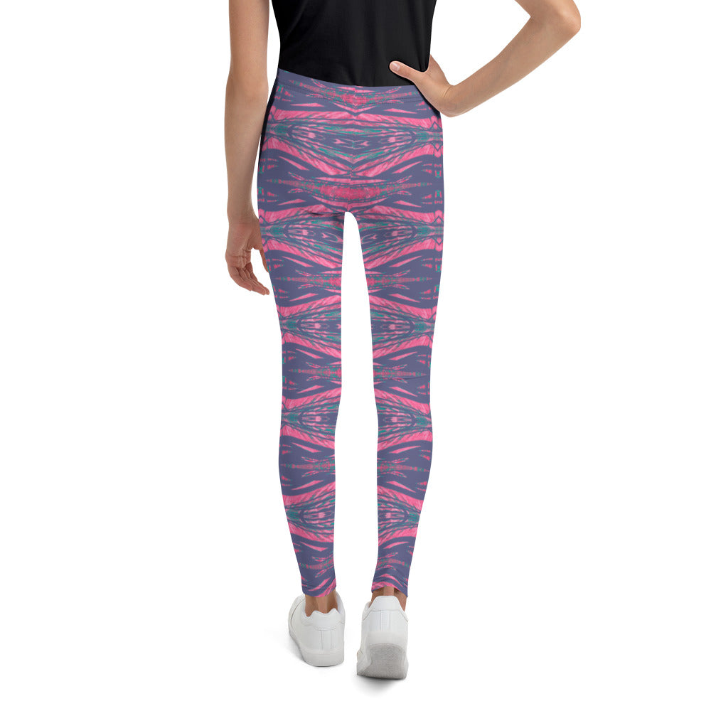 Shadows Gray On Pink Young Women's Leggings Triboca Arts