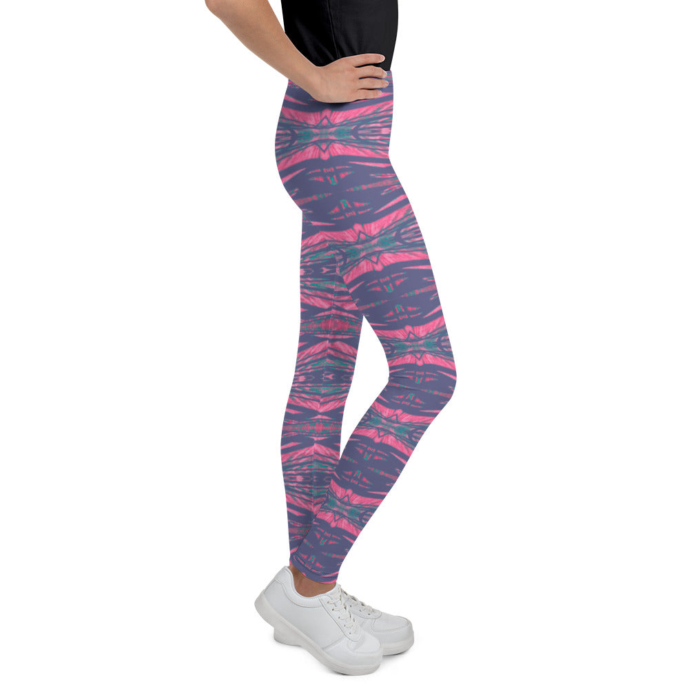 Shadows Gray On Pink Young Women's Leggings Triboca Arts