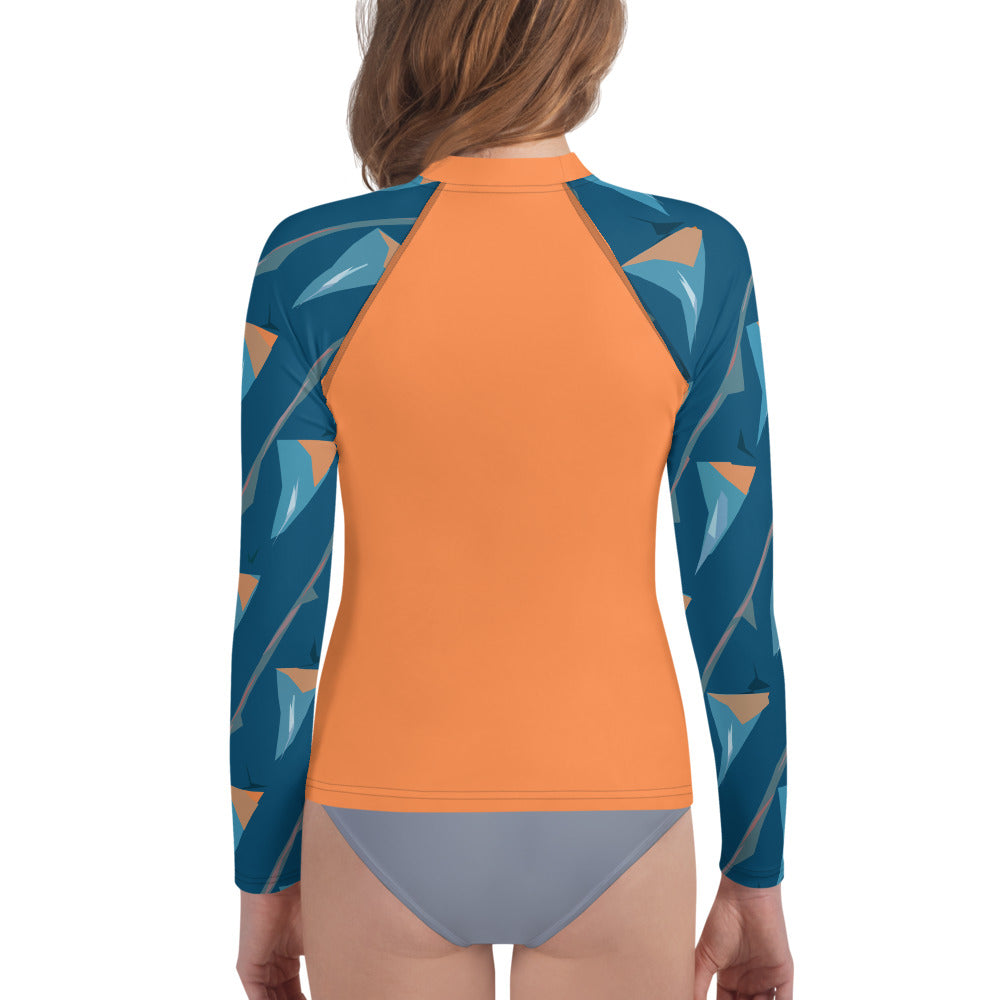 Bay Jetties Young Women's Long-Sleeve Rash Guard Triboca Arts