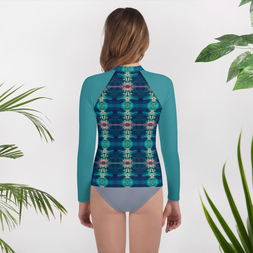 Bay Jetties Young Women's Long-Sleeve Rash Guard Triboca Arts
