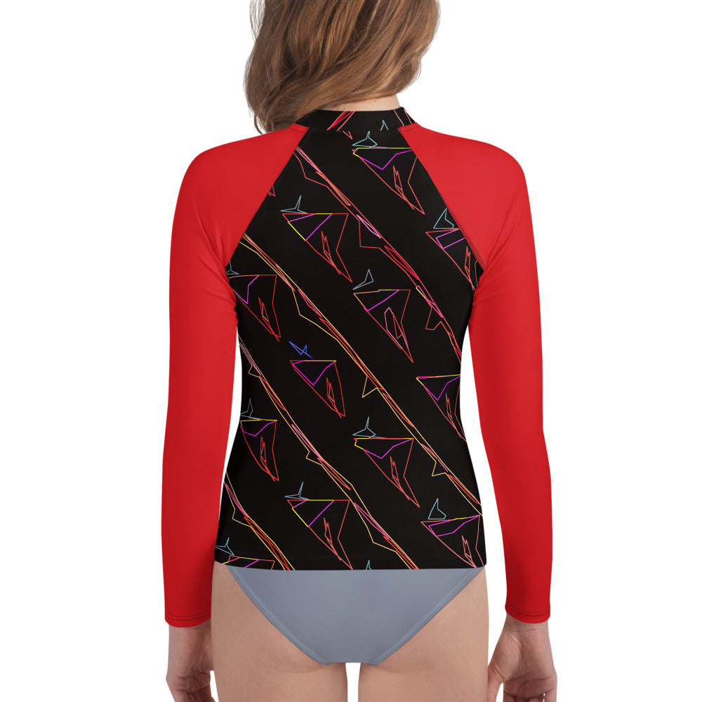 Bay Jetties Young Women's Long-Sleeve Rash Guard Triboca Arts