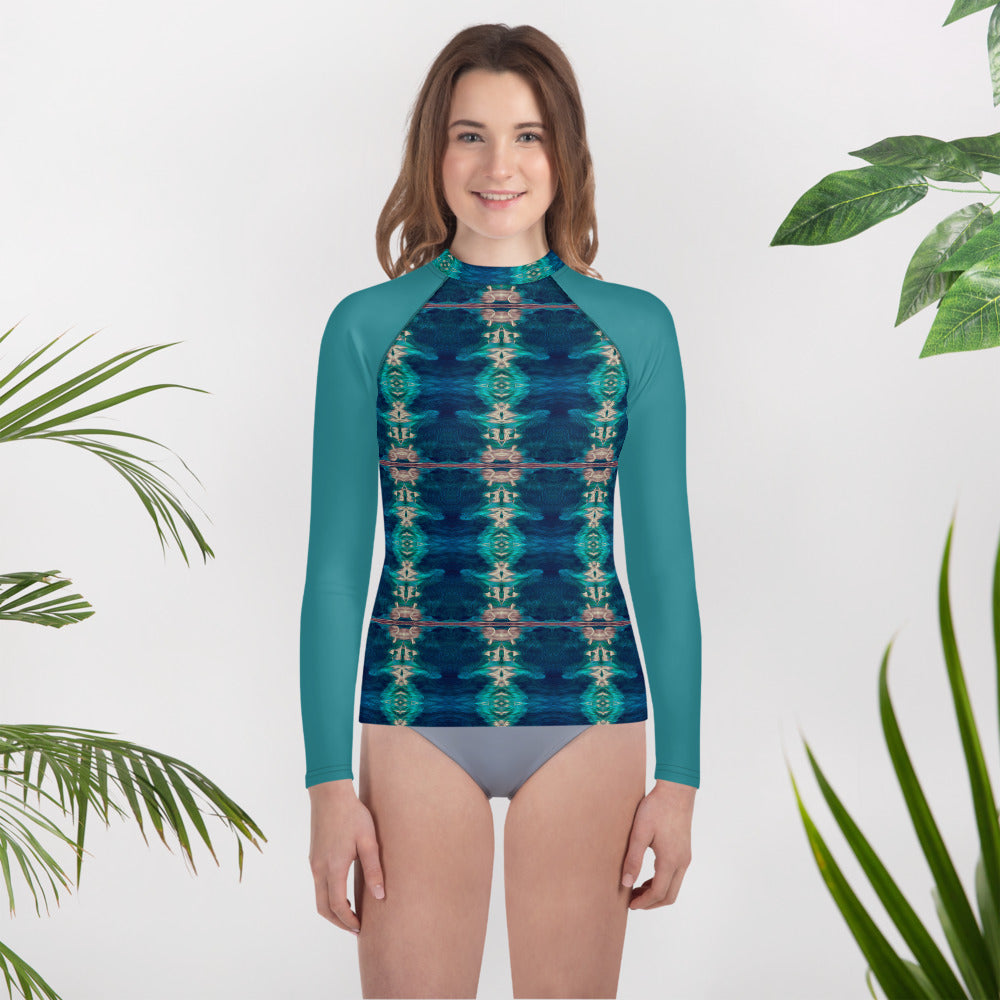 Bay Jetties Young Women's Long-Sleeve Rash Guard Triboca Arts 8  