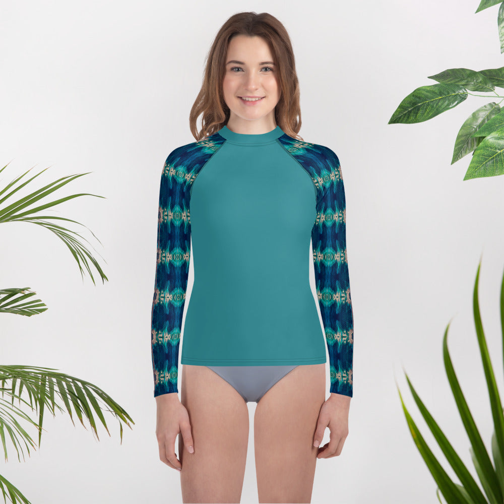 Bay Jetties Young Women's Long-Sleeve Rash Guard Triboca Arts 8