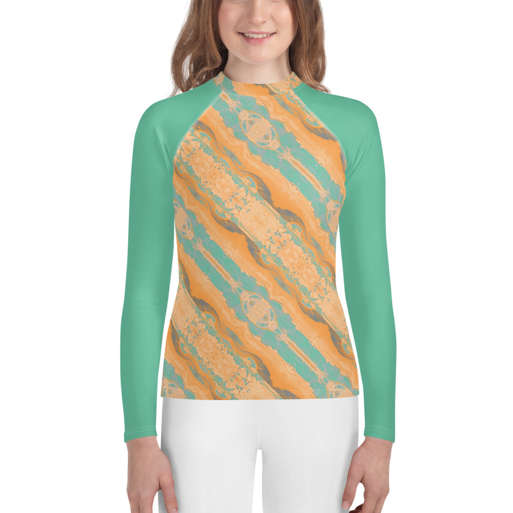 Gulf Shore Young Women's Long-Sleeve Rash Guard Triboca Arts 8  